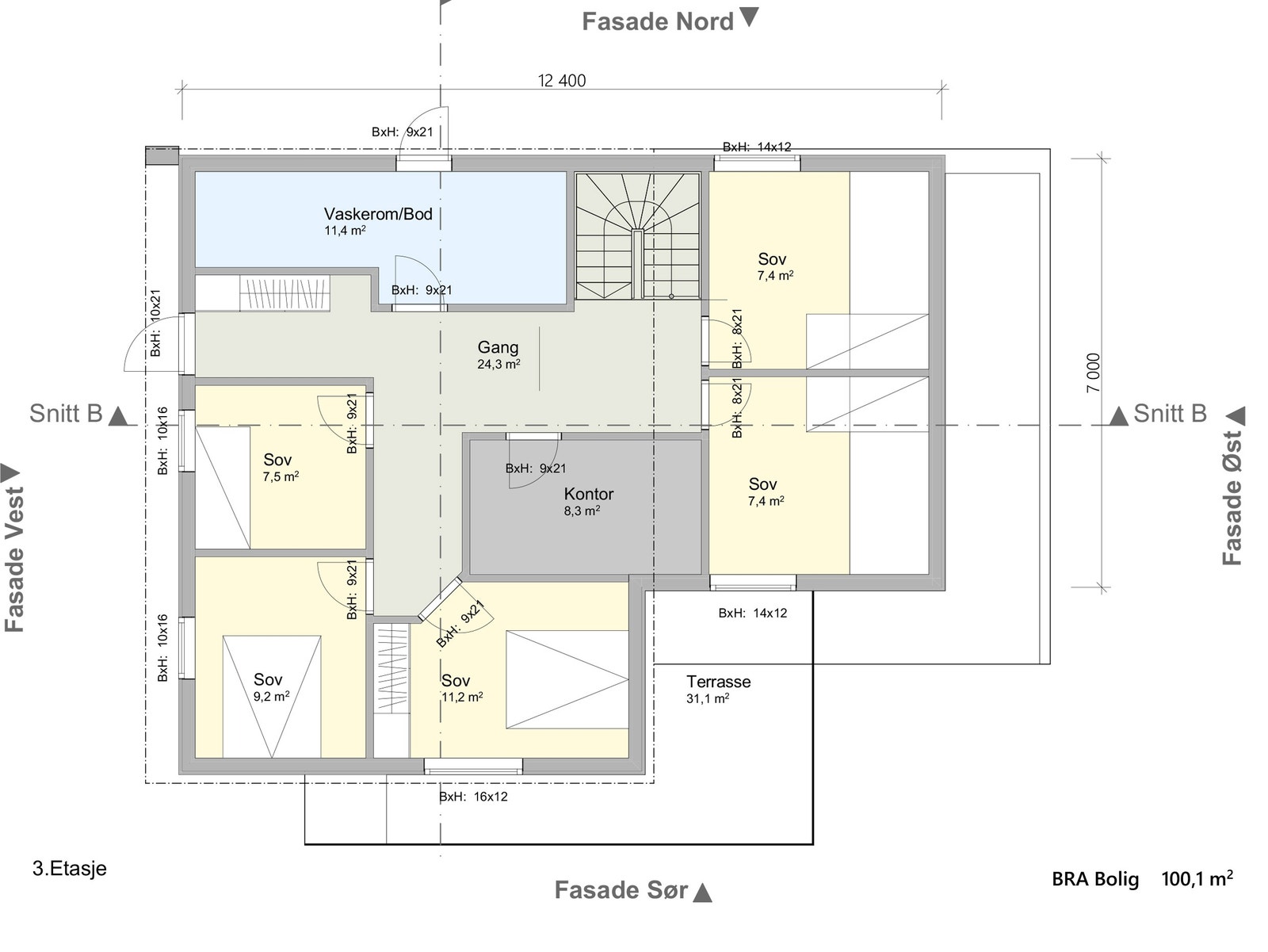 3. etasje Galleribilde