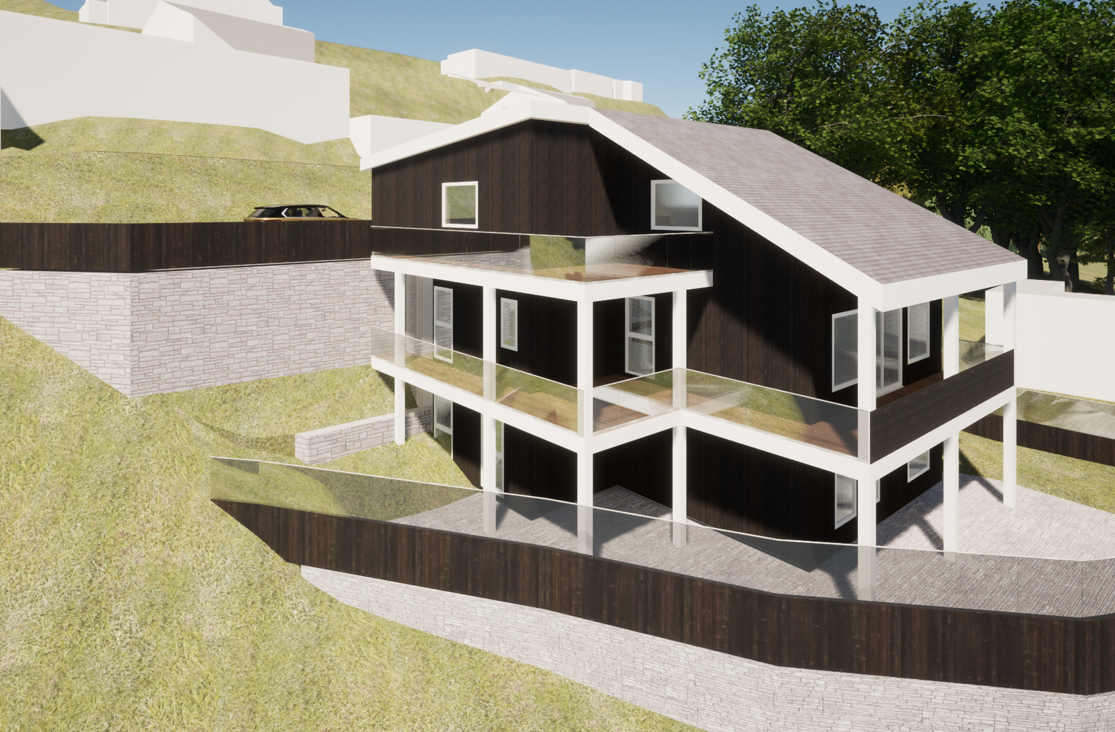 Illustrasjon av godkjent hus. Kan byggestartes i dag om ønskelig. Galleribilde