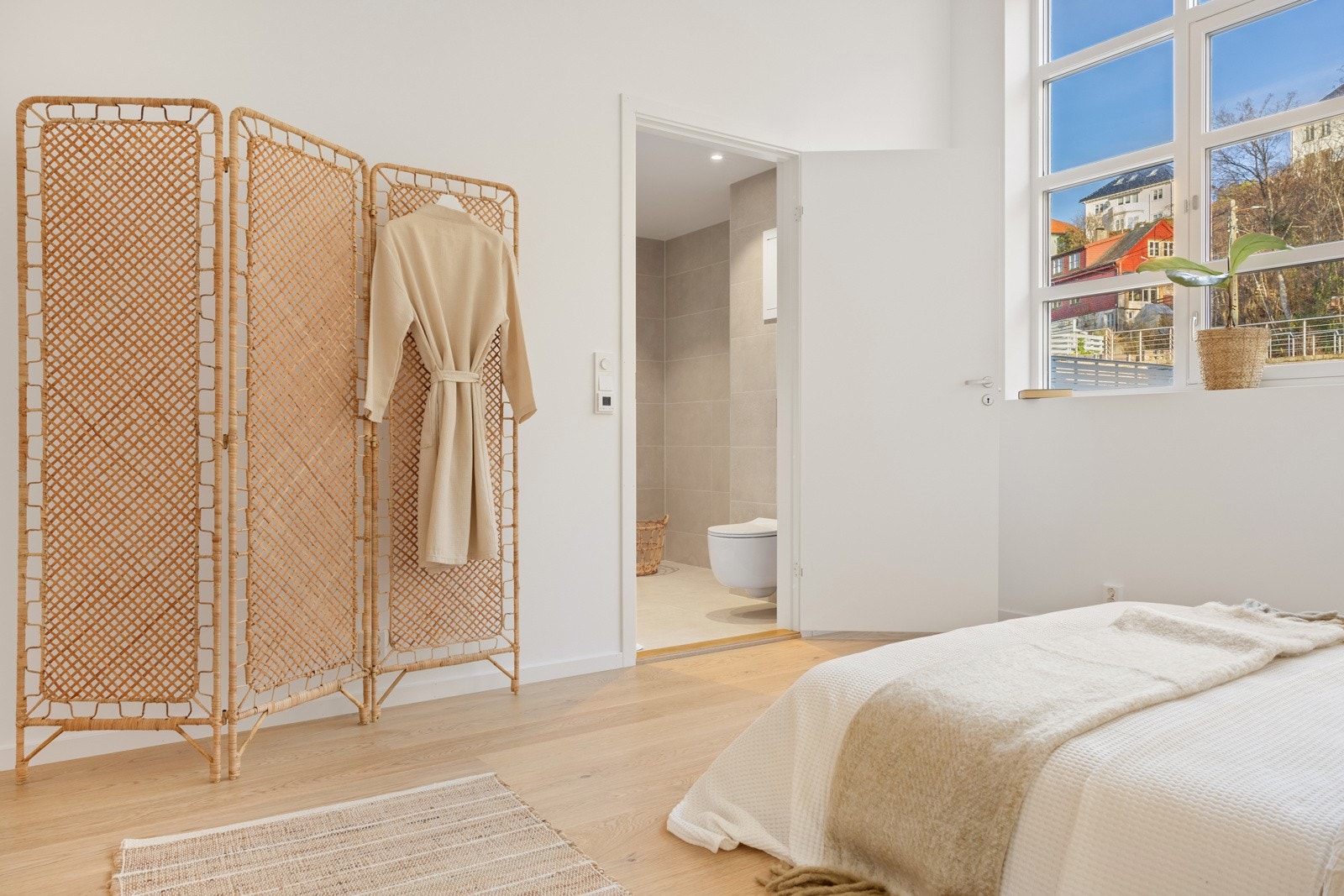 Soverommet har eget bad. Galleribilde