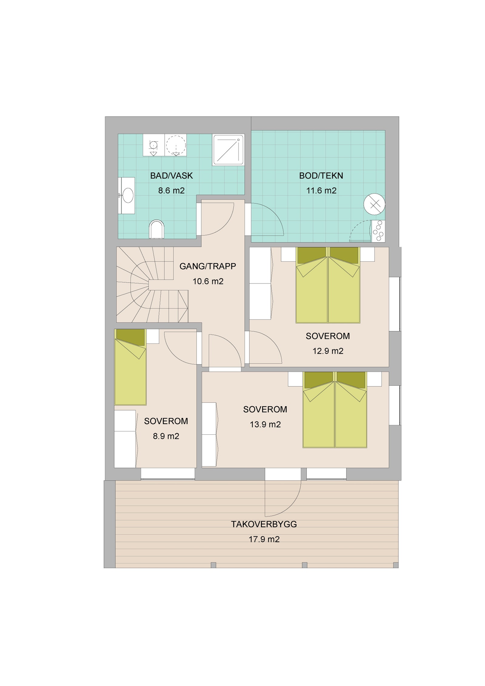 Planløsning leilighet 1, Underetasje Galleribilde