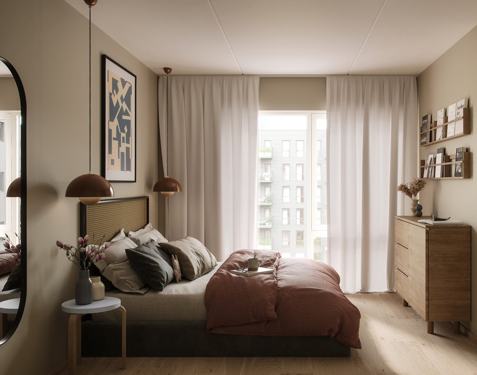 Eksempel på soverom. Kun ment som illustrasjon. Avvik vil forekomme. Galleribilde