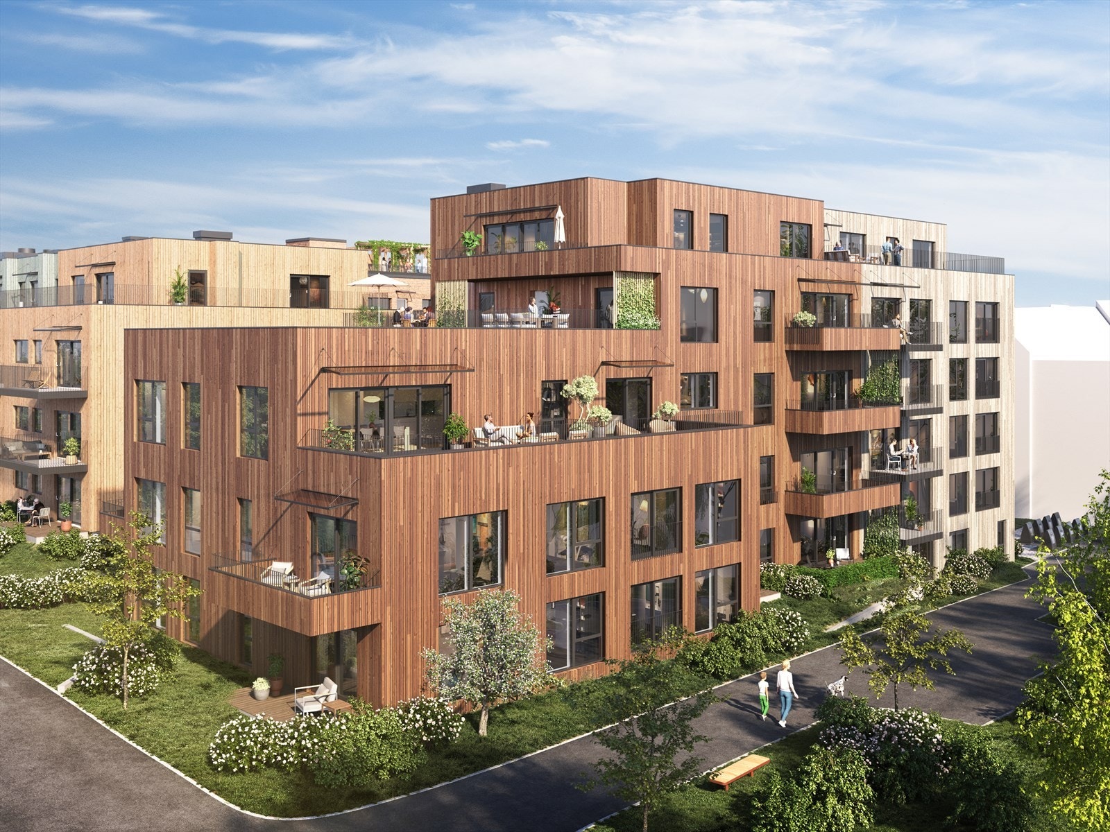 Moderne fasader og flott arkitektur. Kun ment som illustrasjon. Galleribilde