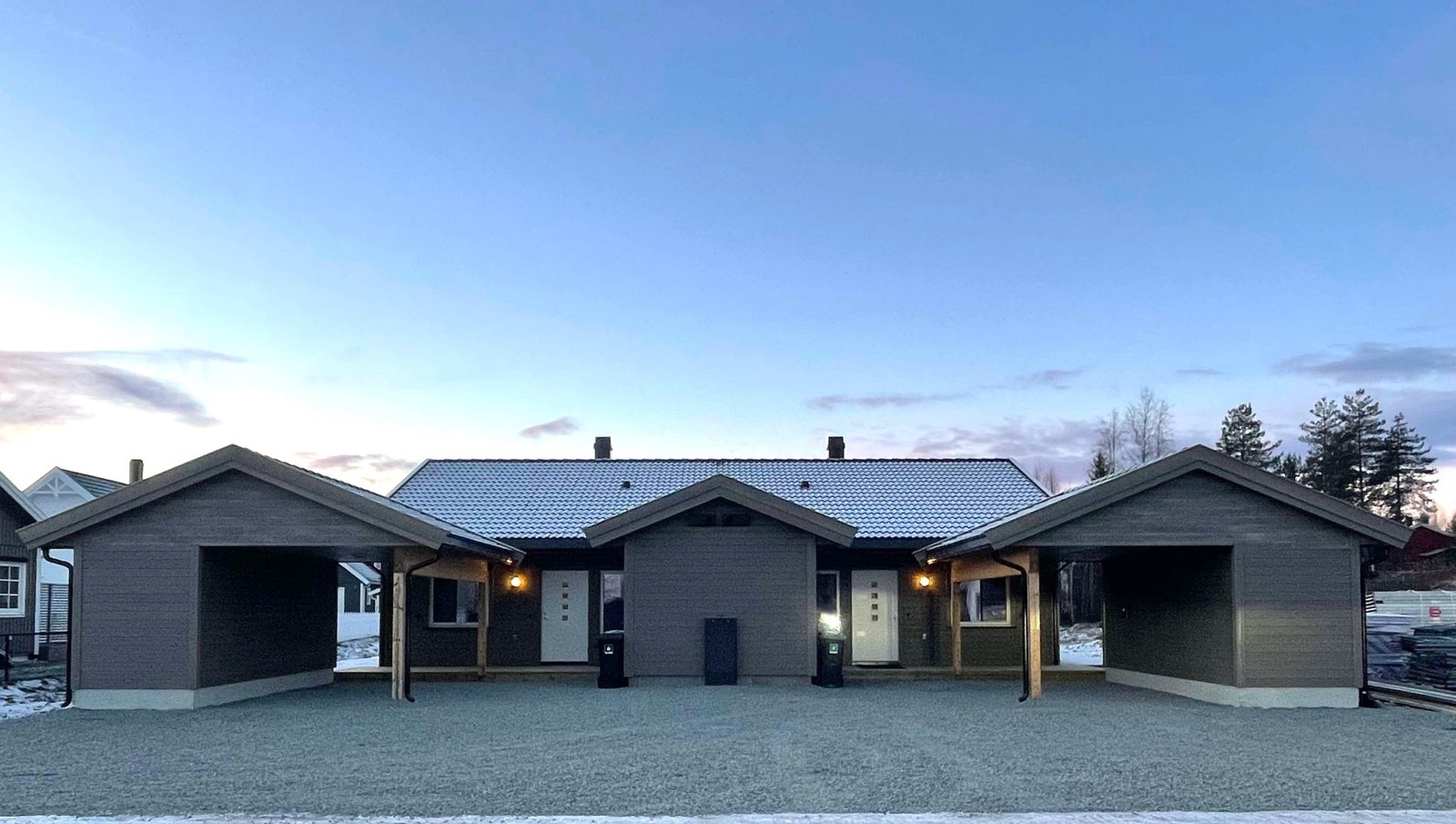 Bilde tatt av en tilsvarende bolig oppført på Sokna Galleribilde