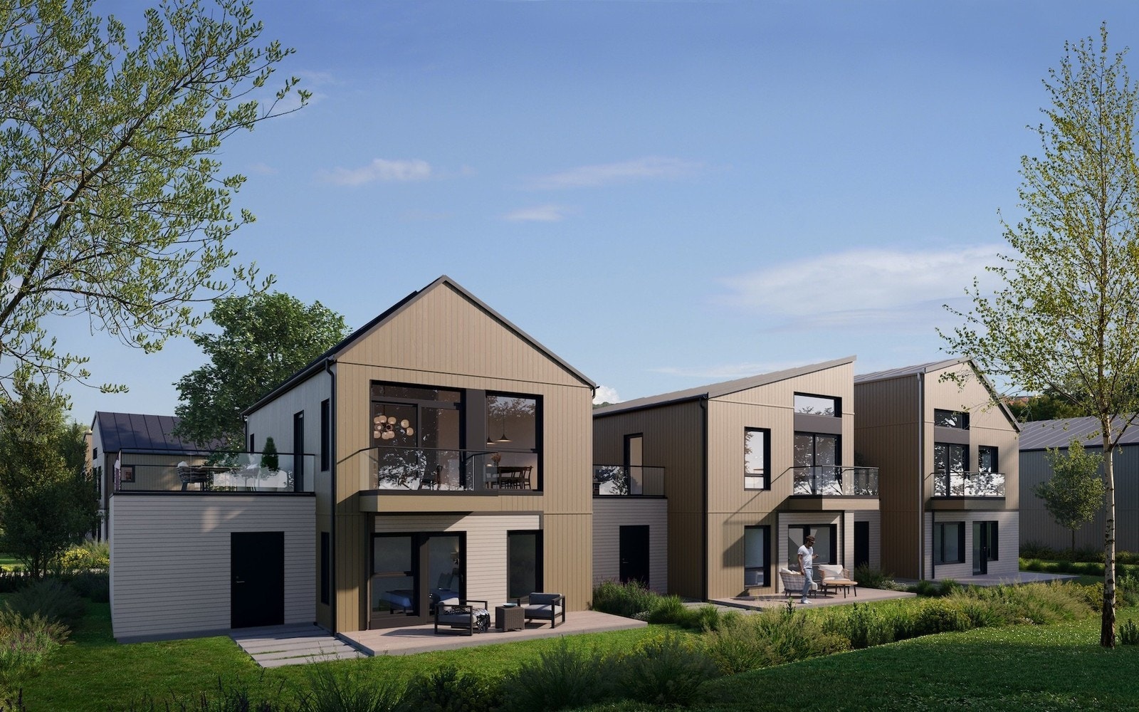 "Nordnes" har opp til fire soverom og ei luftig atmosfære. Illustrasjon. Galleribilde