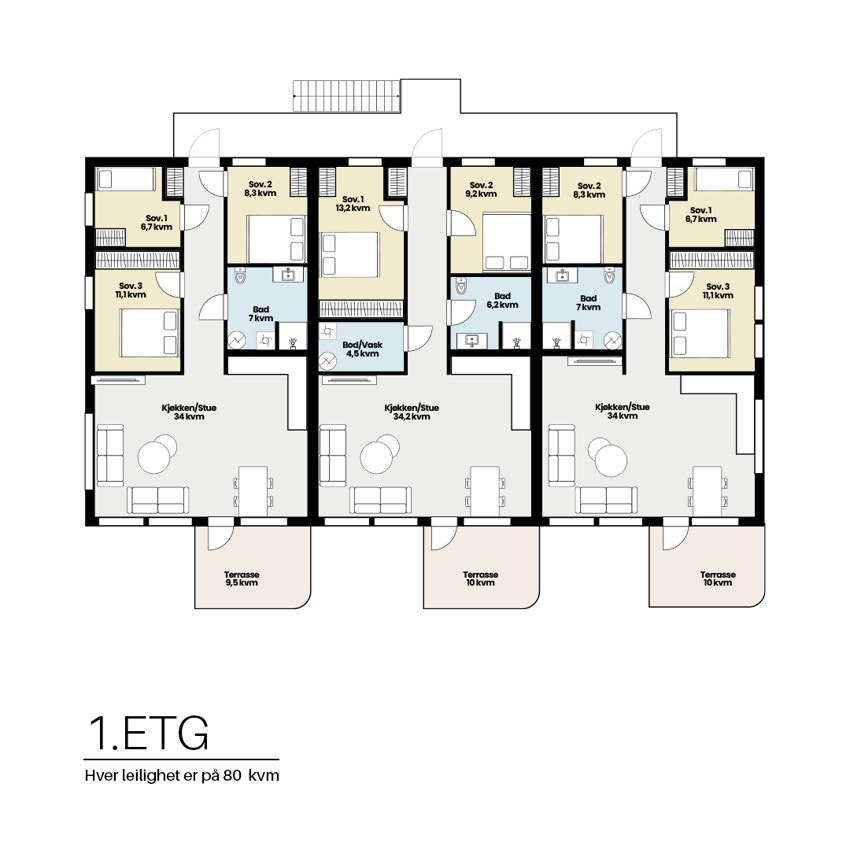 Plantegninger over 1.etg. Velg din favoritt! Galleribilde