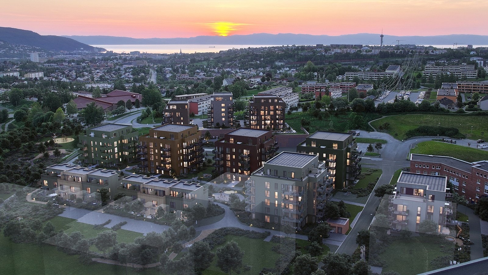 Illustrasjon Steinan Park. Galleribilde