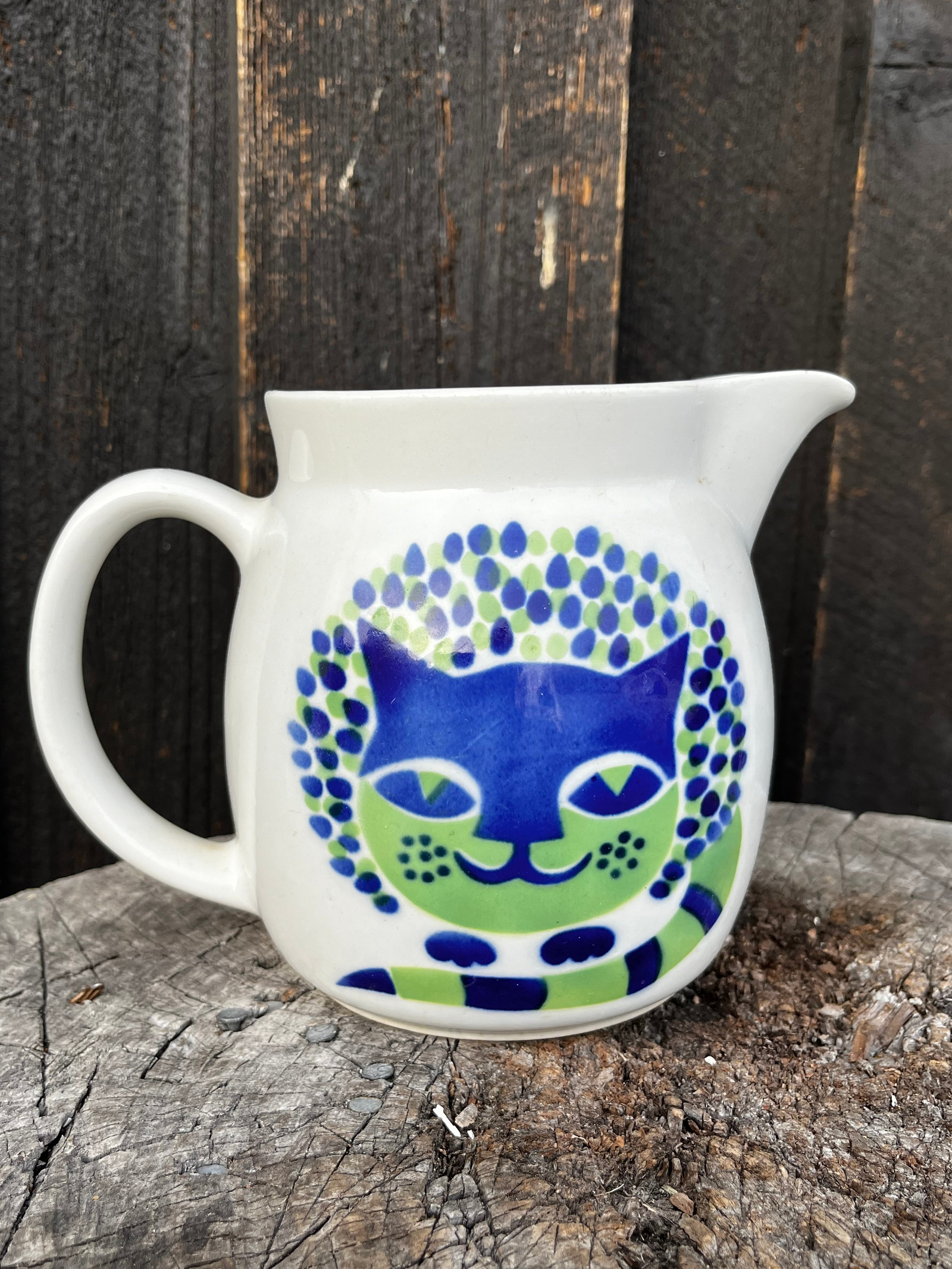 Arabia good Finland, KISSA (Cat) Pitcher or Jug, Gunvor Olin Gronqvist. 1969