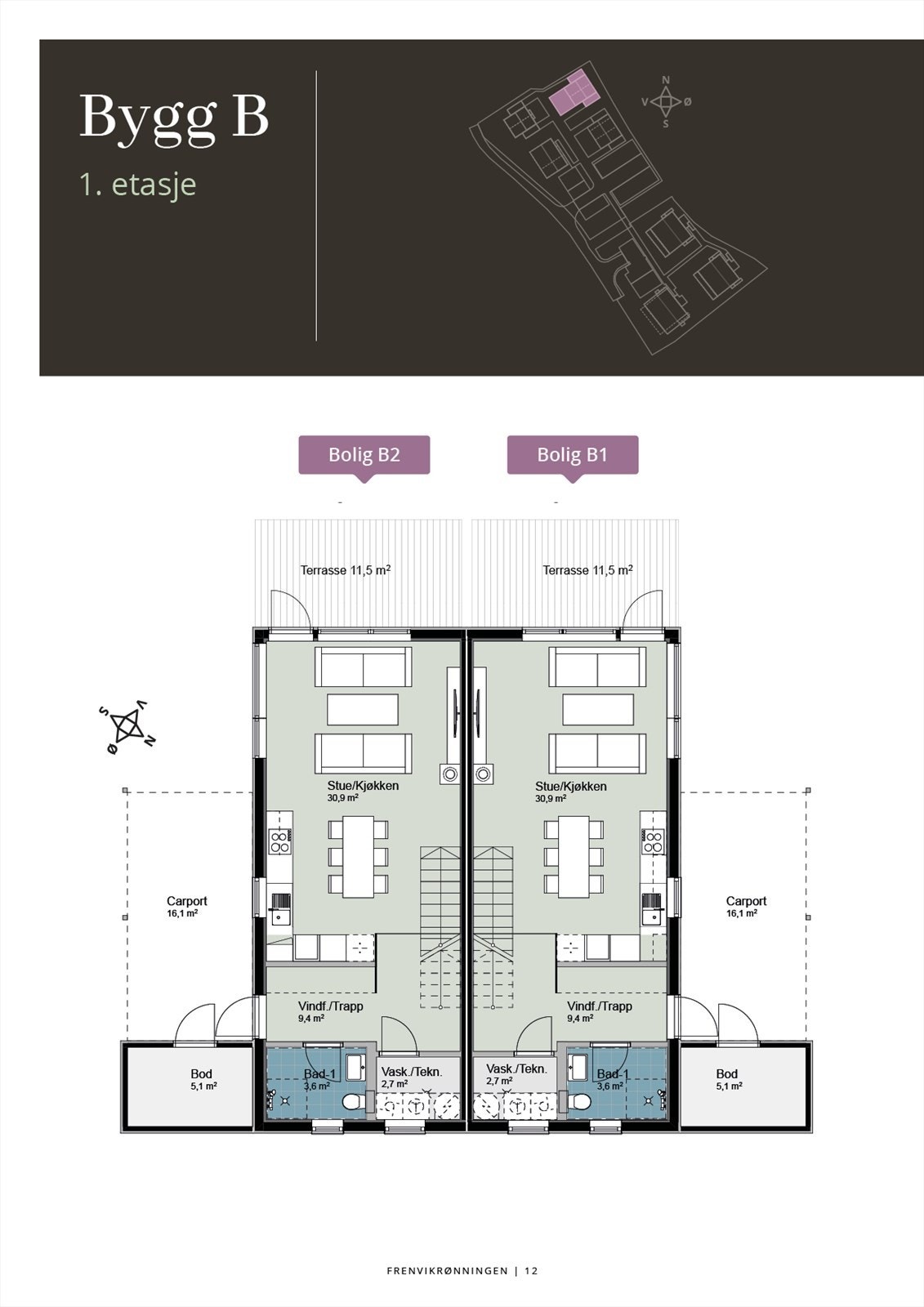 Bygg B 1. etasje Galleribilde