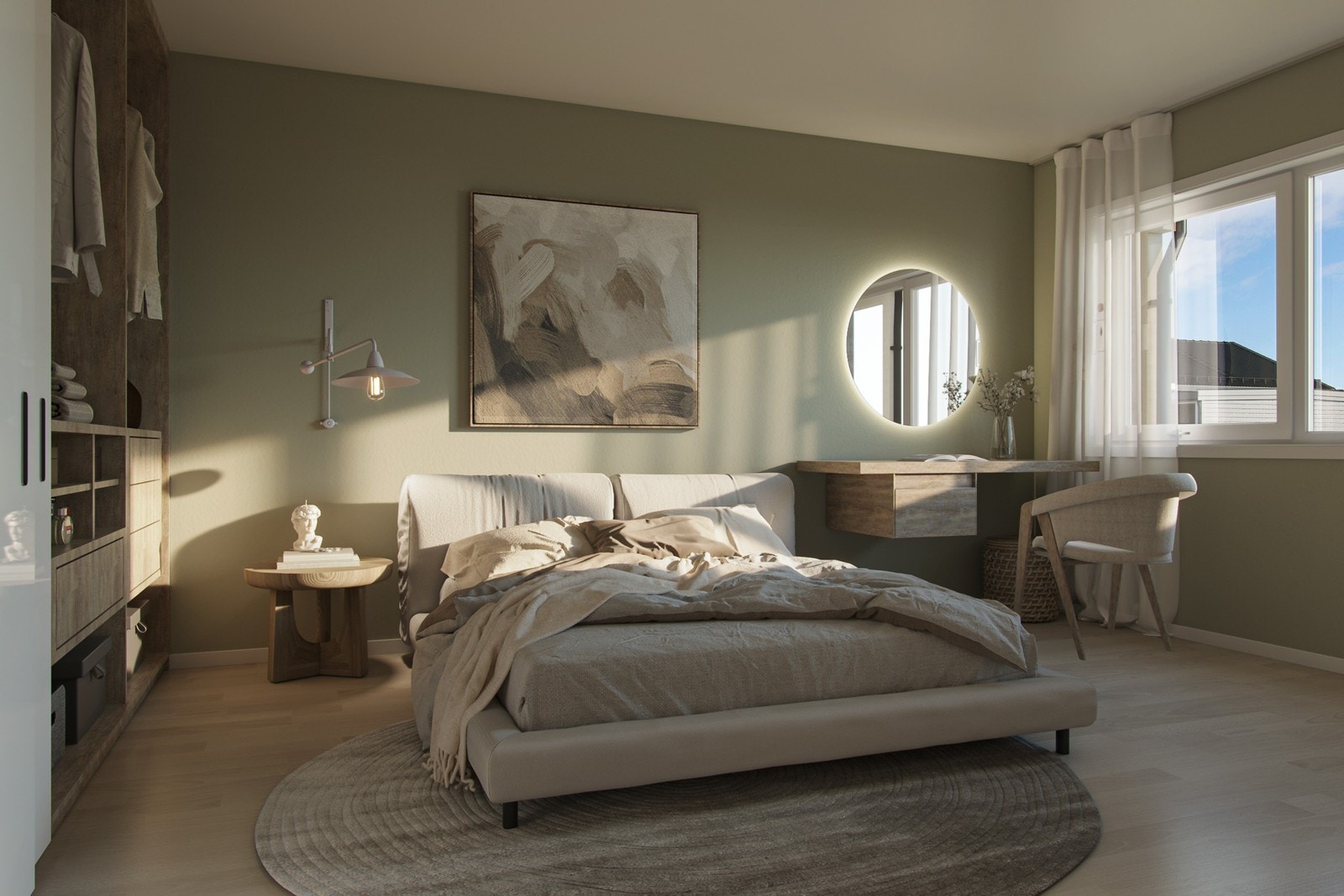 illustrasjon: Blåbærslynga nr. 32 og 34 - Alle boligene får 3 soverom. Galleribilde