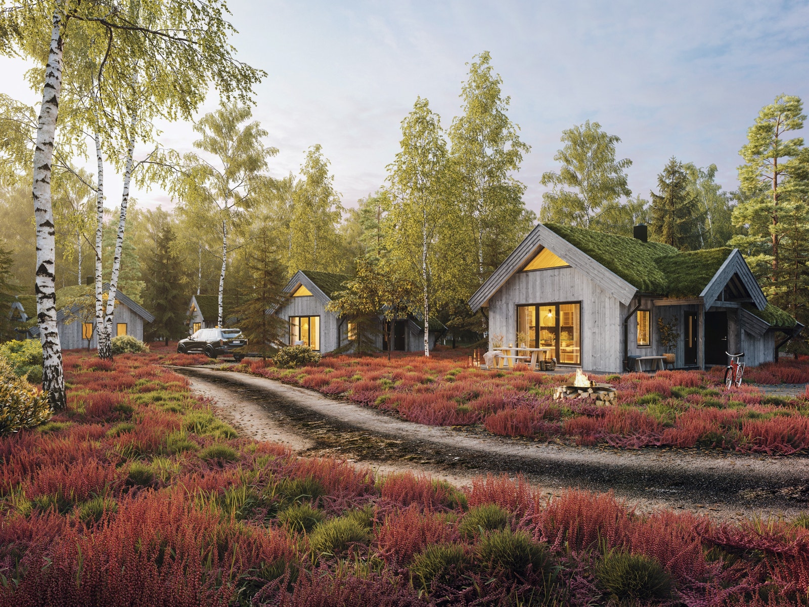 PrivatMegleren Stjørdal v/ Marius Kristoffersen har gleden av å presentere prosjekterte fritidsboliger ved Teveltunet. Galleribilde