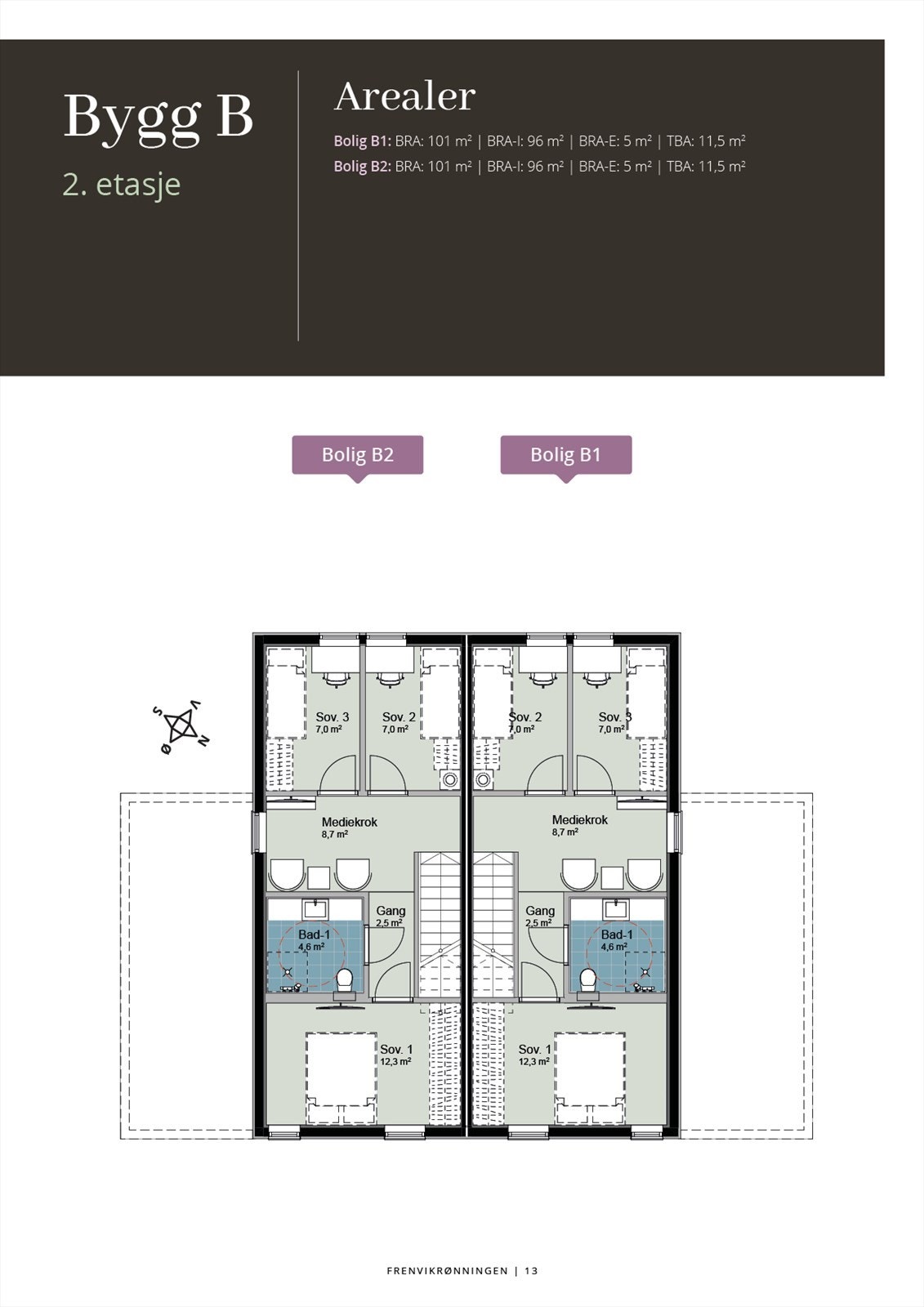 Bygg B 2. etasje Galleribilde