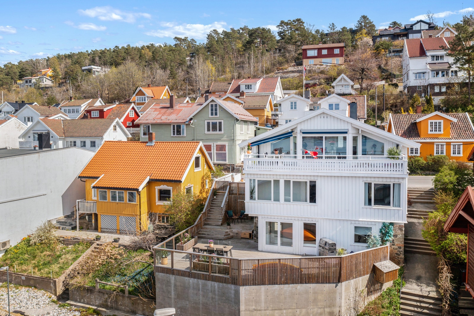 Fasade fra havet Galleribilde