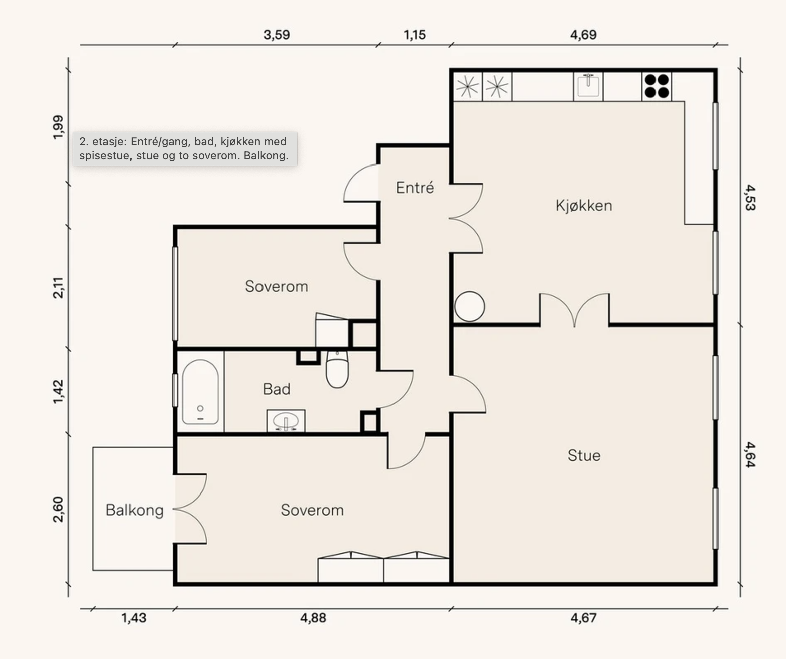 planløsning Galleribilde