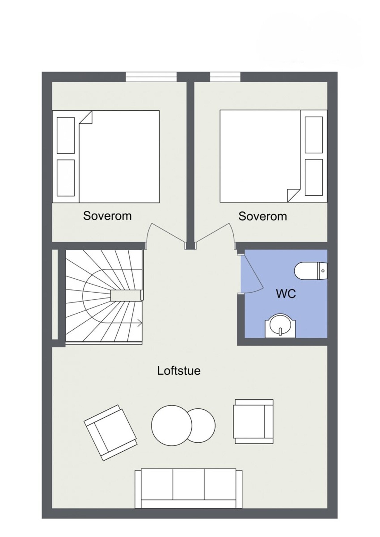 Plantegning 2.etasje Galleribilde