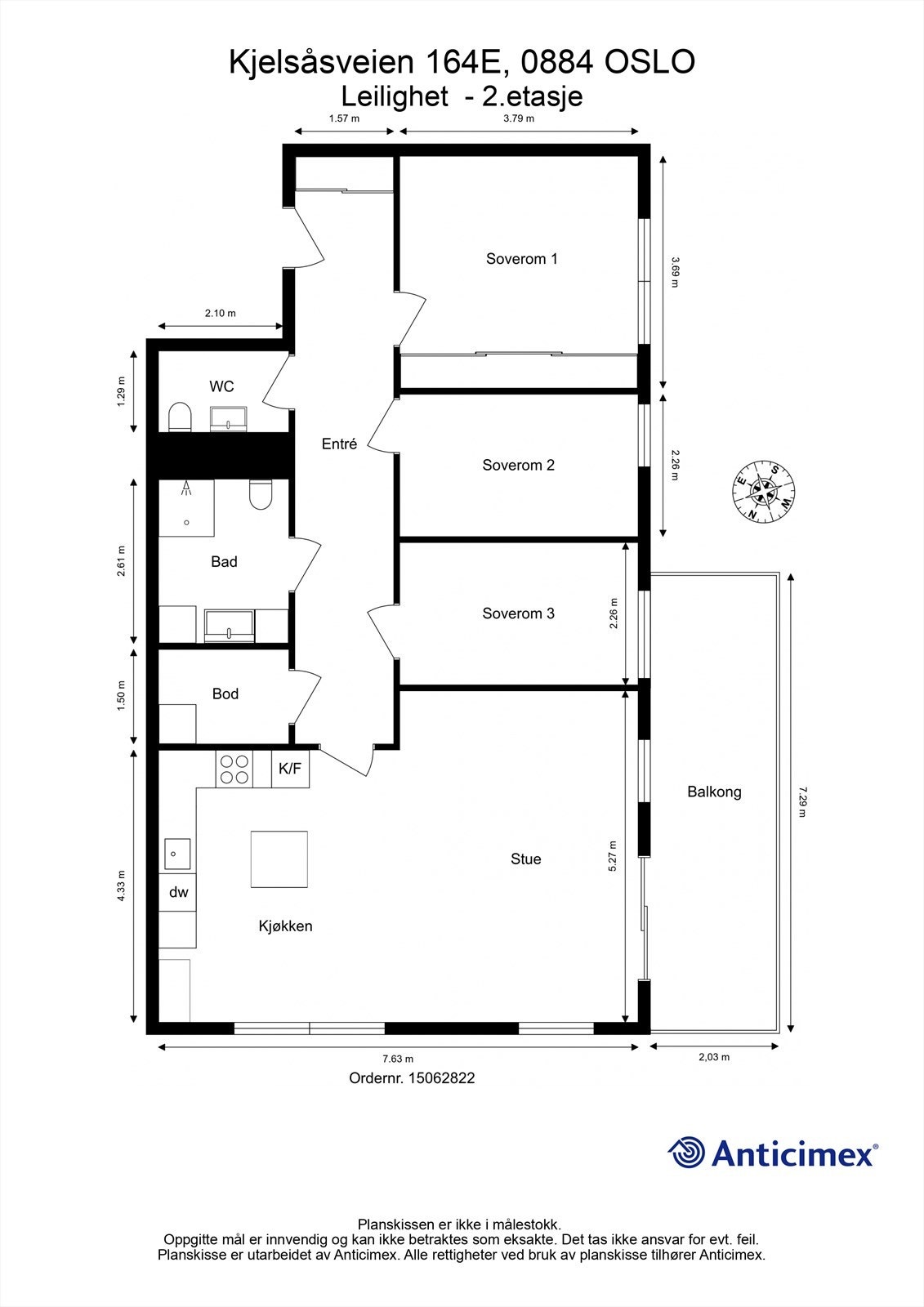 Planskisse Galleribilde