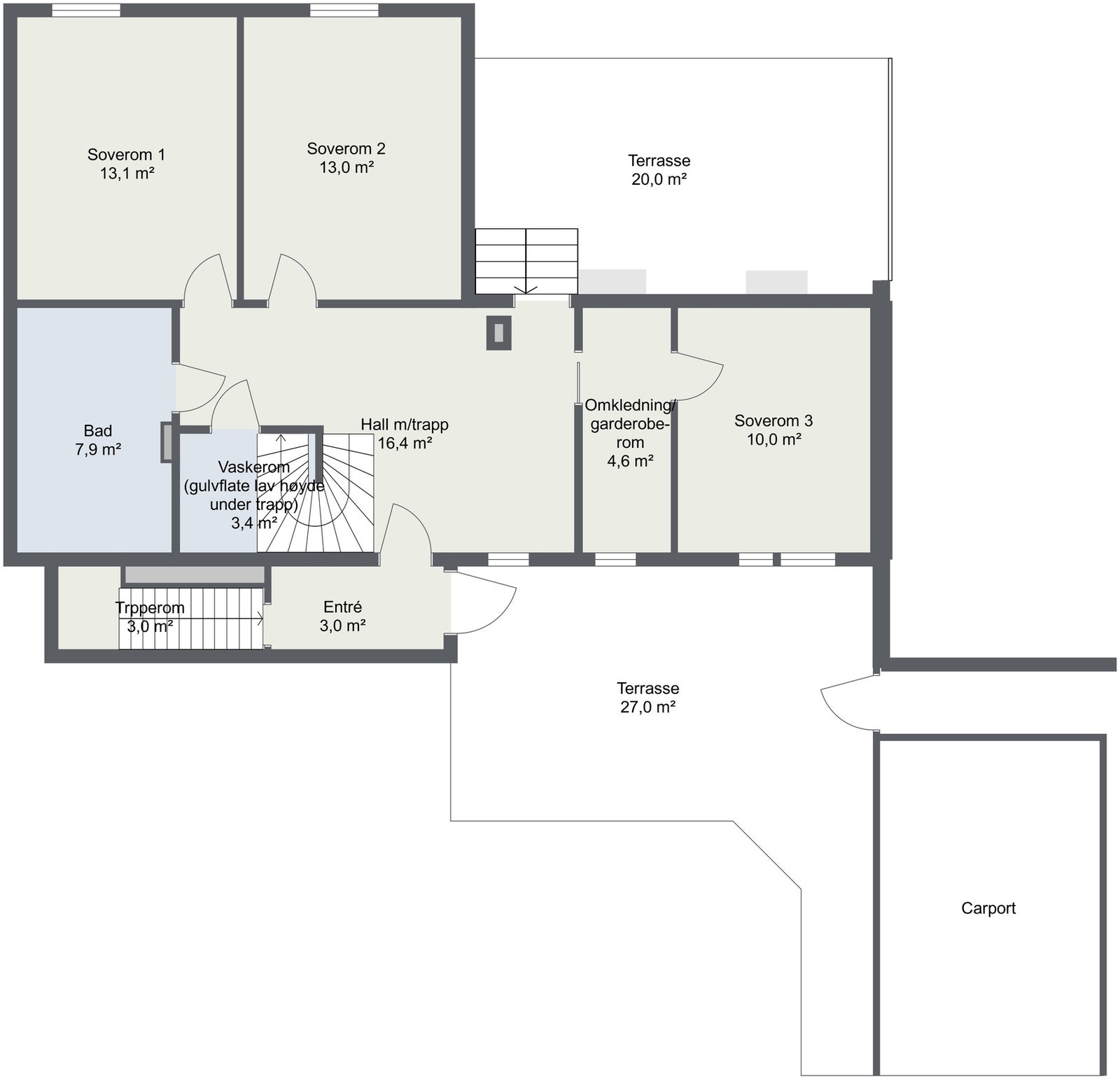 Planskisse 1.etg Galleribilde