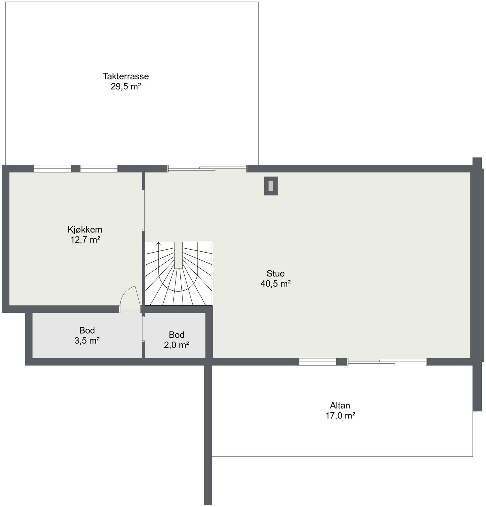 Planskisse 2.etasje Galleribilde