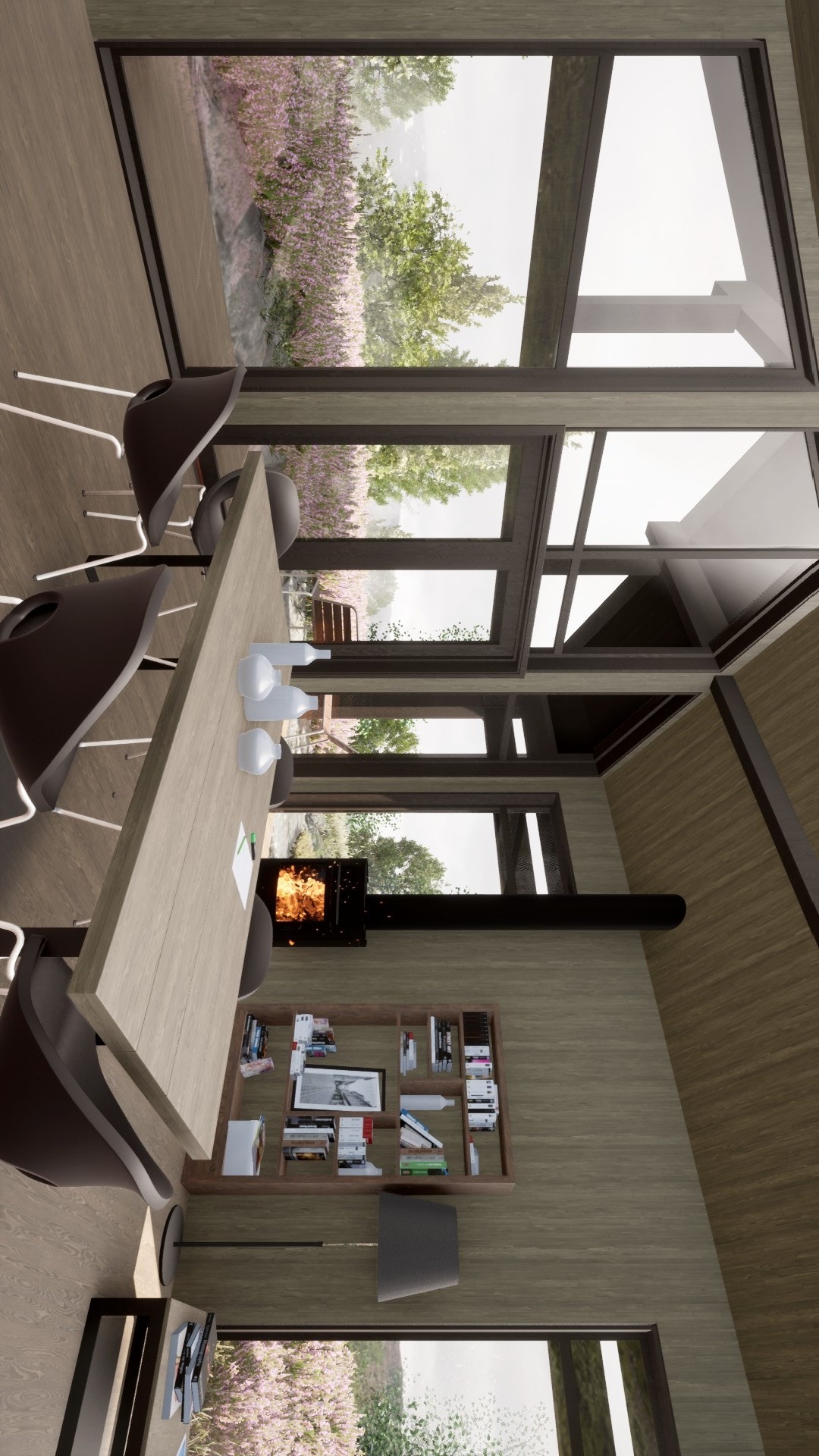 Store glass flater til flott utsikt Galleribilde