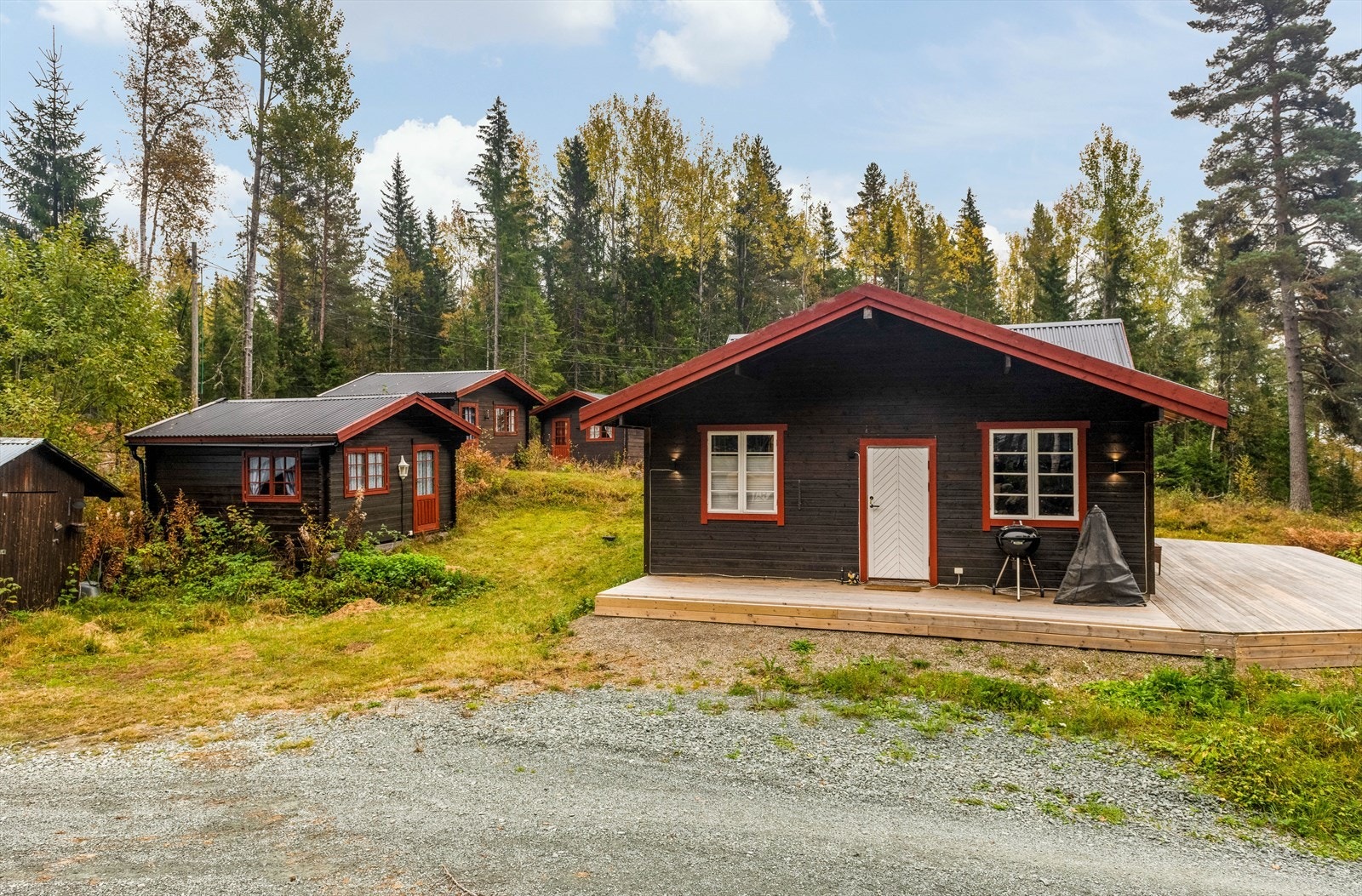 Her har man et flott utgangspunkt for både lange og korte fotturer i skog og mark, og sanking av sopp eller bær. Galleribilde