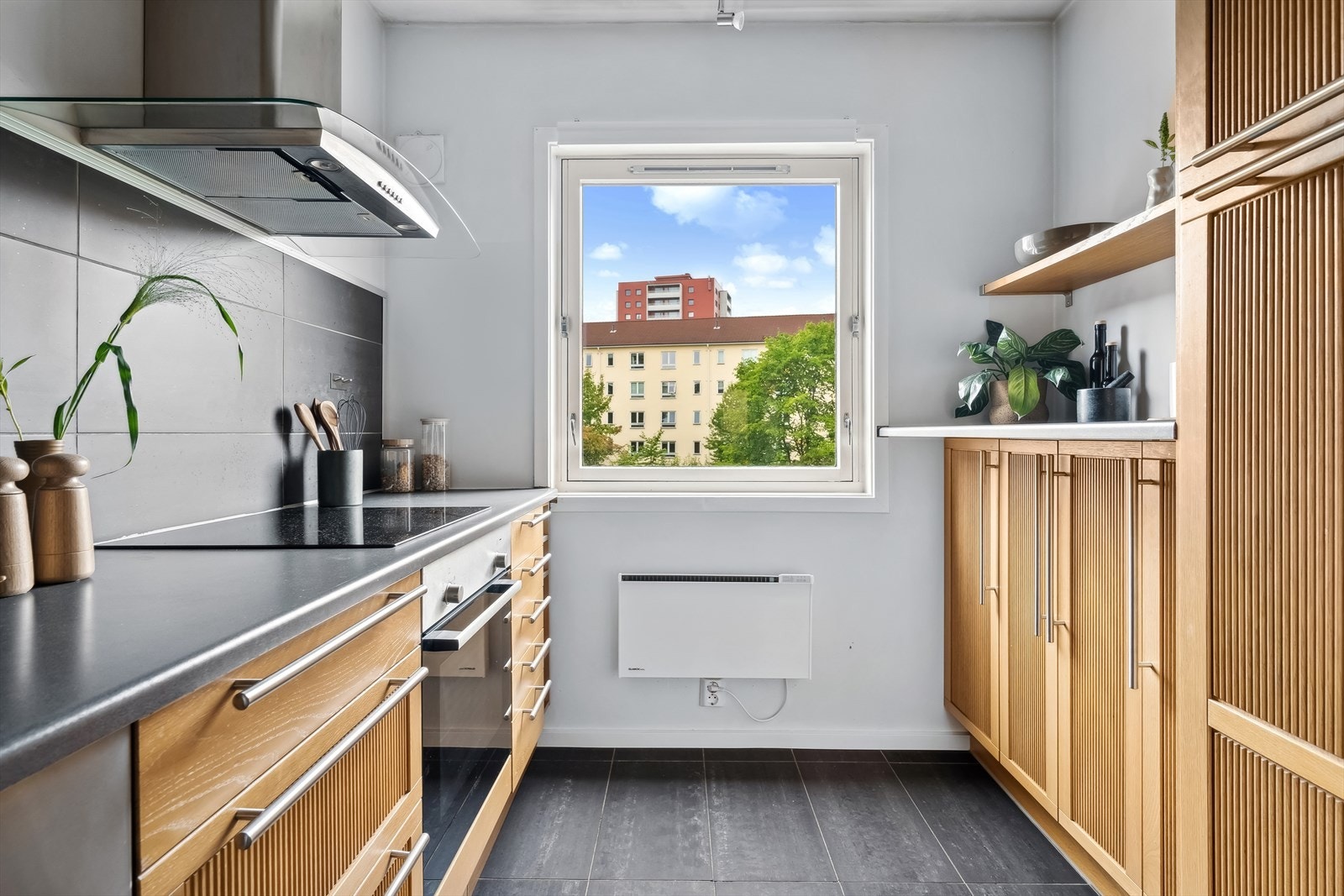 Stilig IKEA kjøkken med vintage/retro stil. Galleribilde