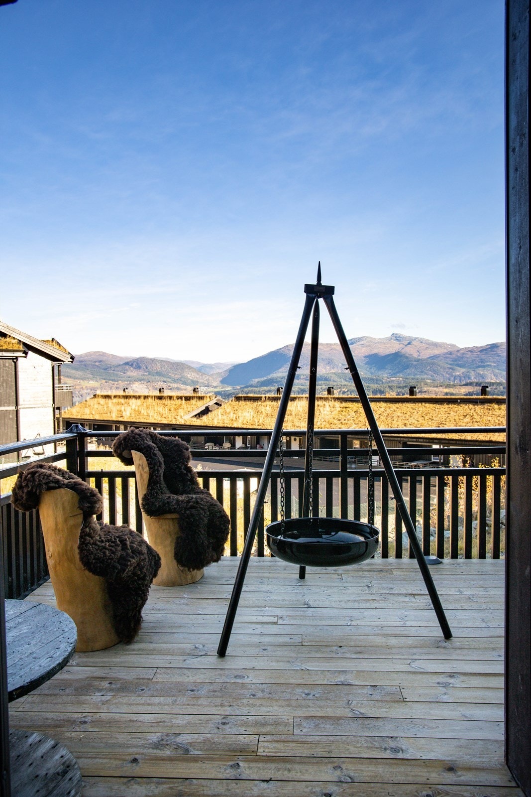 Her kan man samle familie og venner til hyggelige stunder med bålpannekos Galleribilde