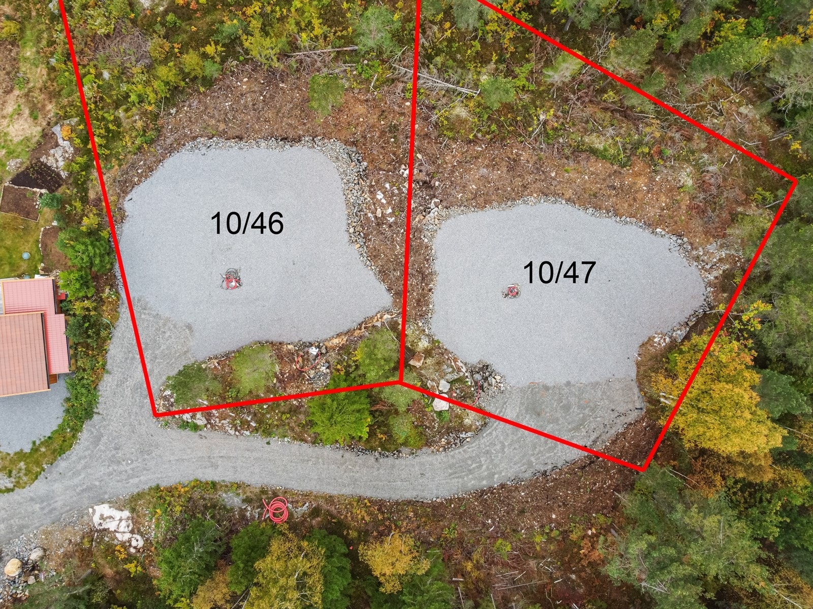 Gnr 19, bnr 47 er tomten til salgs. Tomten er 831 kvm. Galleribilde