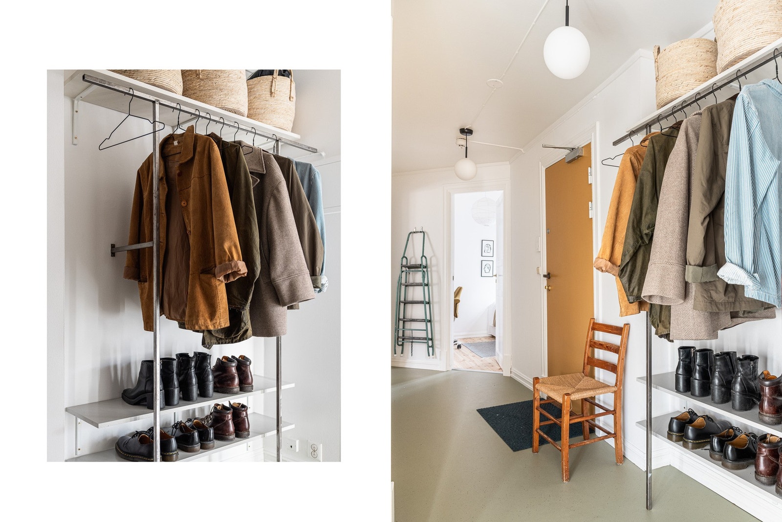 Det er god plass til garderobeløsning i den romslige entreen. Galleribilde