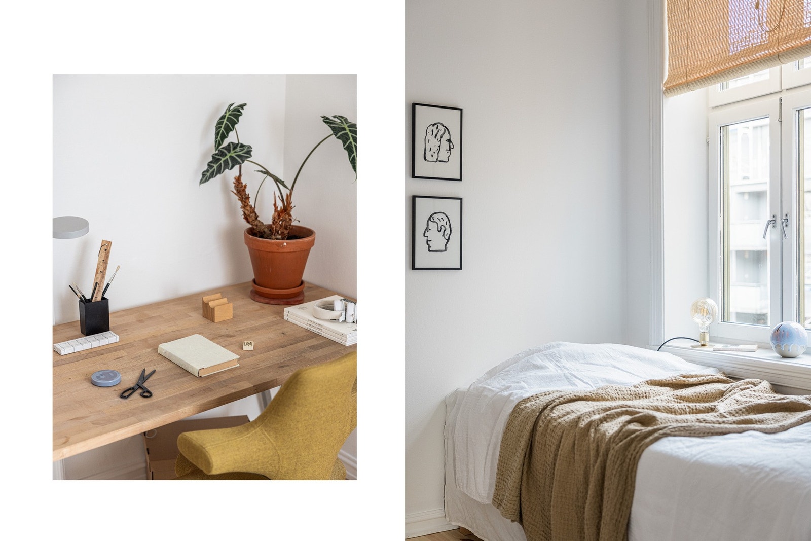 Soverommet vender ut mot rolig bakgård. Galleribilde