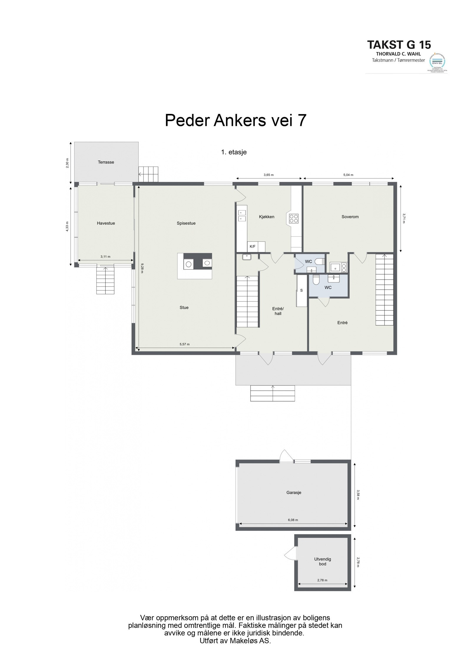 Planløsning første etasje. Galleribilde