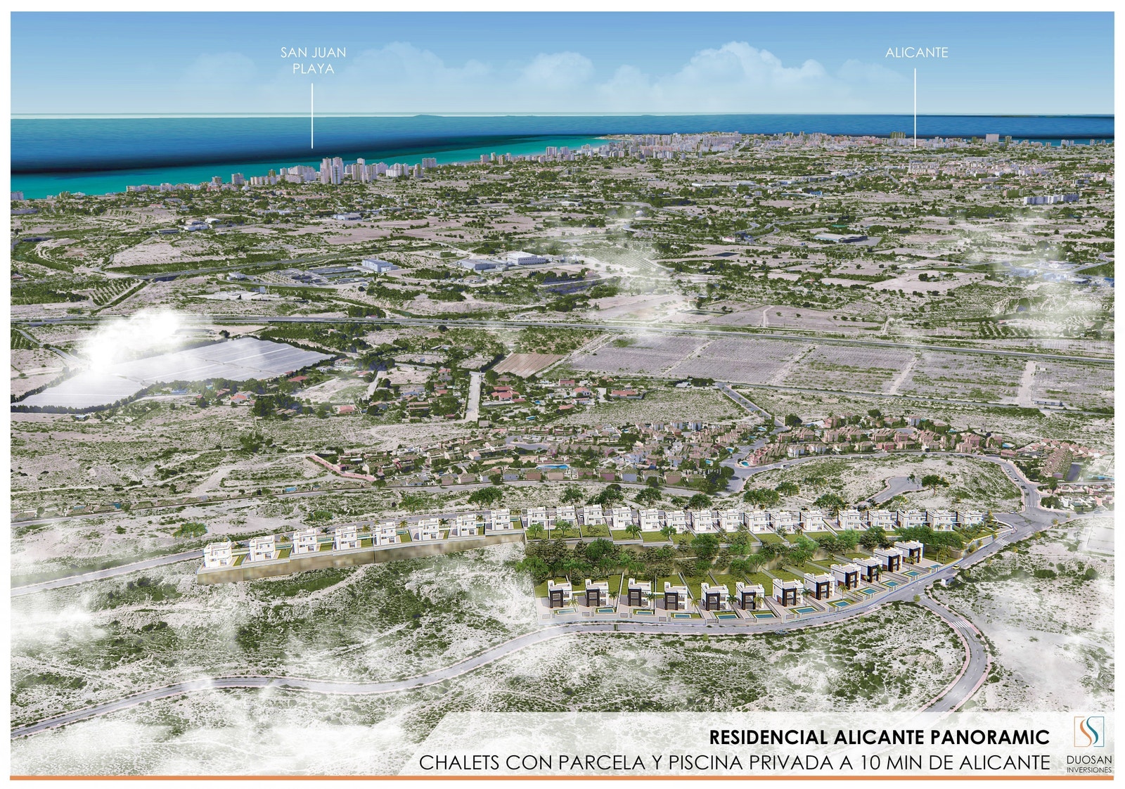 Fantastisk utsikt fra villaene. Galleribilde