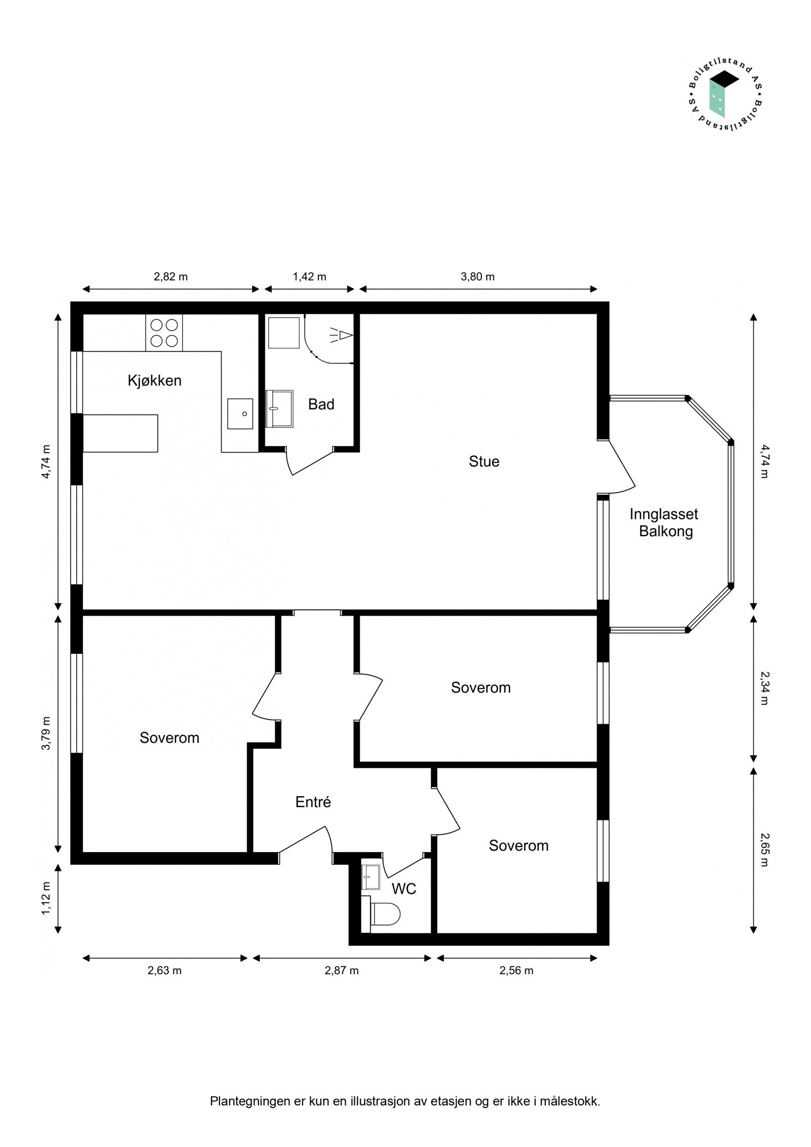 Plantegning Galleribilde