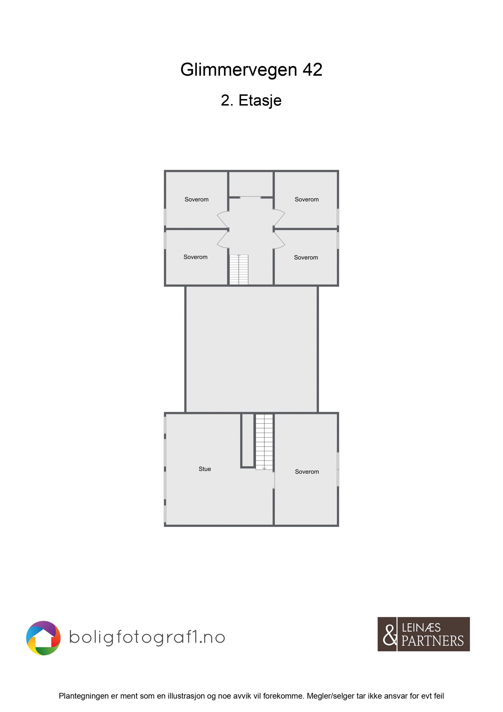Plantegning 2. etasje Galleribilde