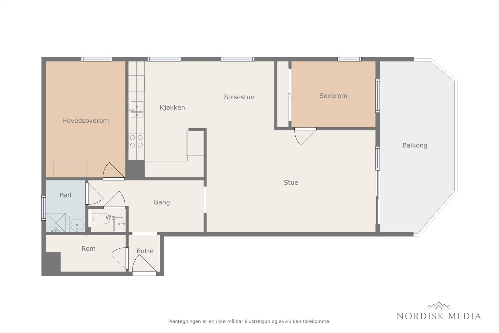 Plantegning Galleribilde