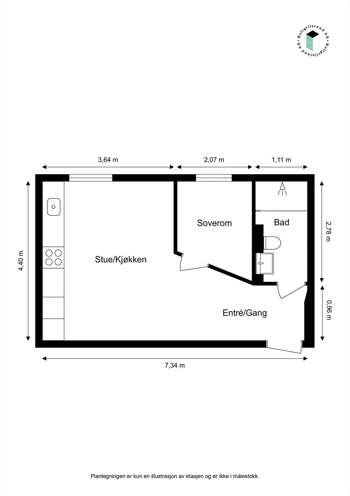 - Plantegning -. Galleribilde