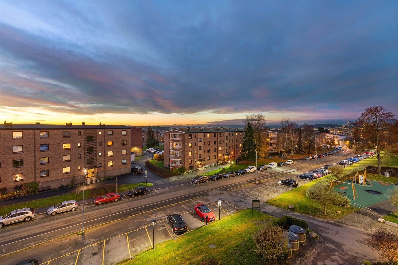 Utsikt fra balkong. Galleribilde