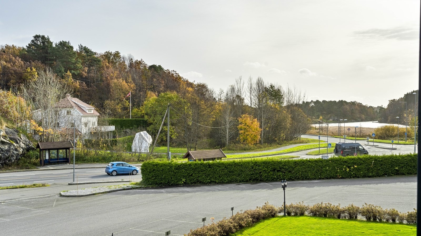Utsikt fra balkong Galleribilde