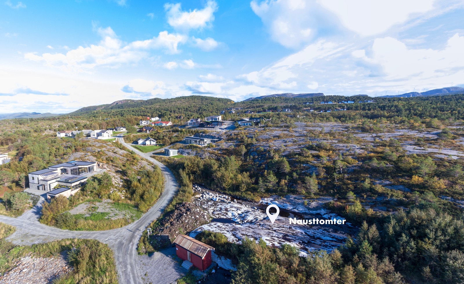 Tilgjengelige nausttomter i Hesthagan marina Galleribilde