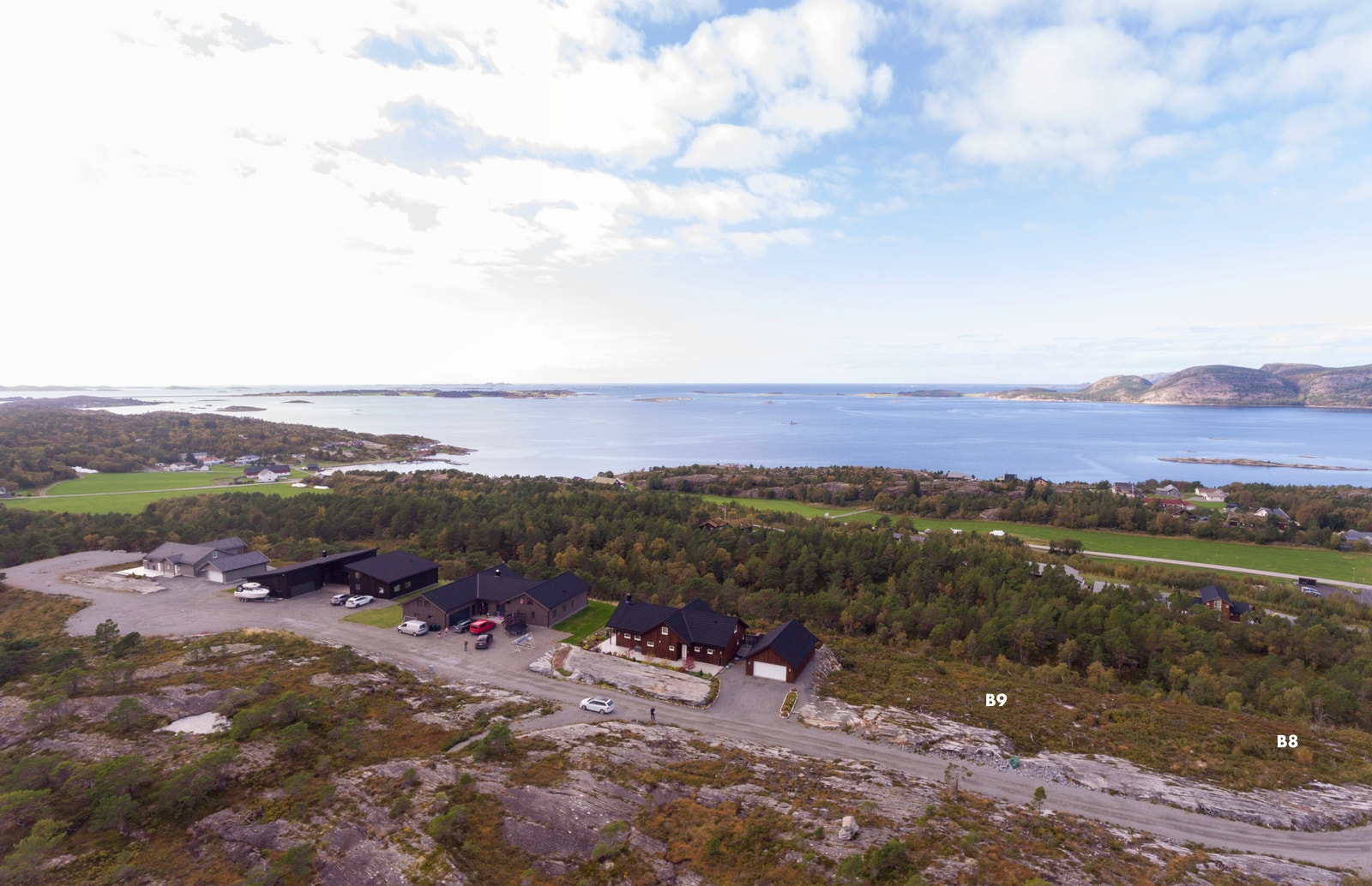 Utrolig utsikt over Skråfjorden og Linesfjorden Galleribilde