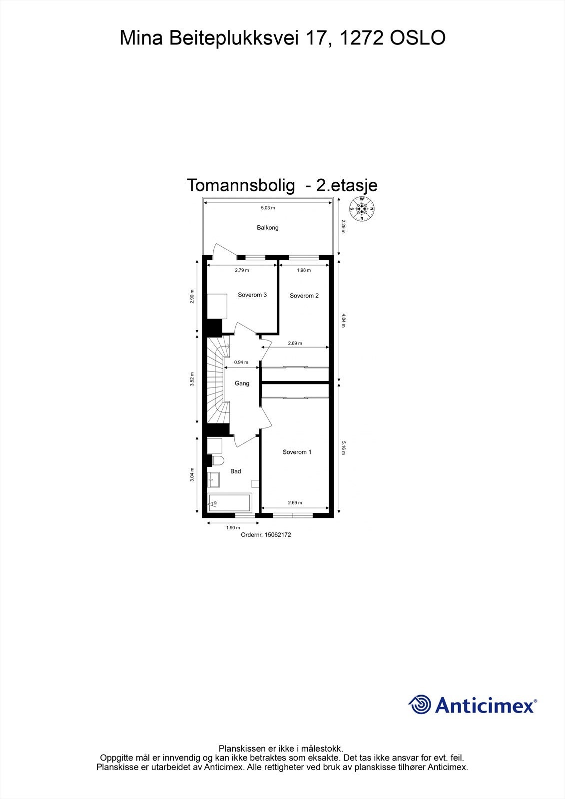 Plantegning - 2. etasje. Galleribilde