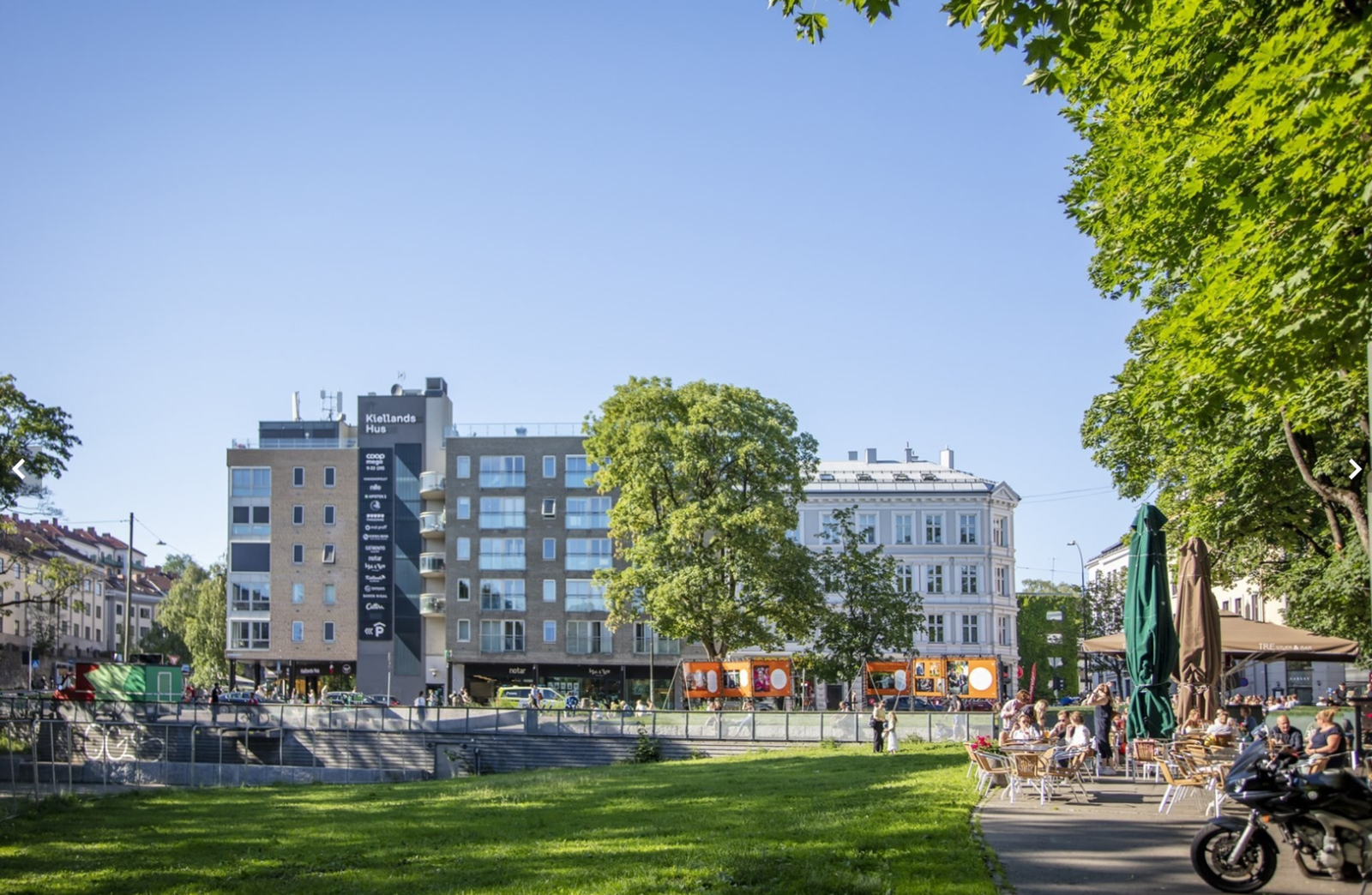 Nærområdet. Populære serveringsteder som blant annet Los Tacos og Colonel Mustard. Galleribilde