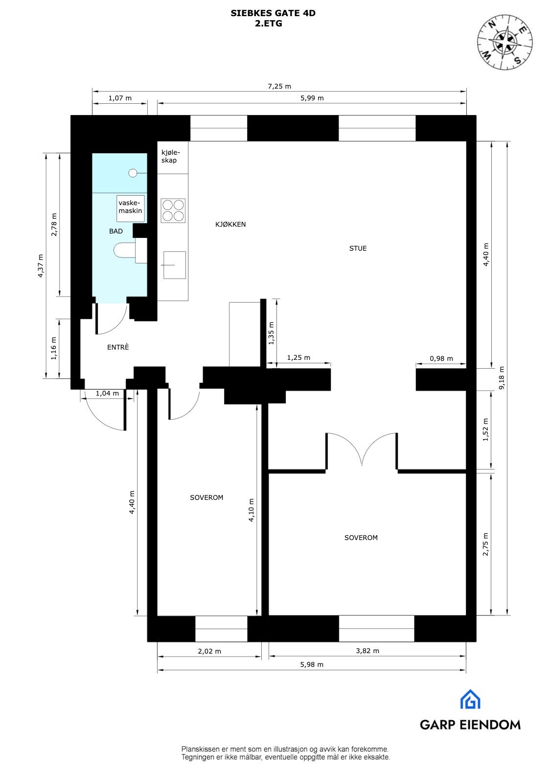 - Boligen disponerer en kjellerbod på ca. 5 m² og loftsbod på ca. 3 m² - Galleribilde
