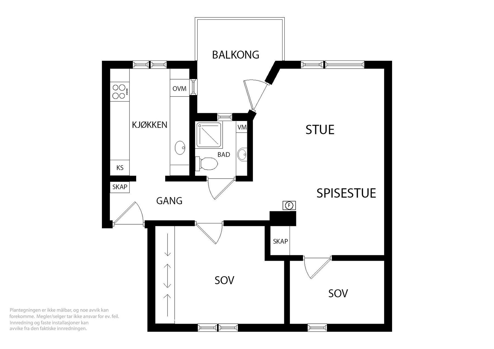 Plantegning (ikke målbar) Galleribilde