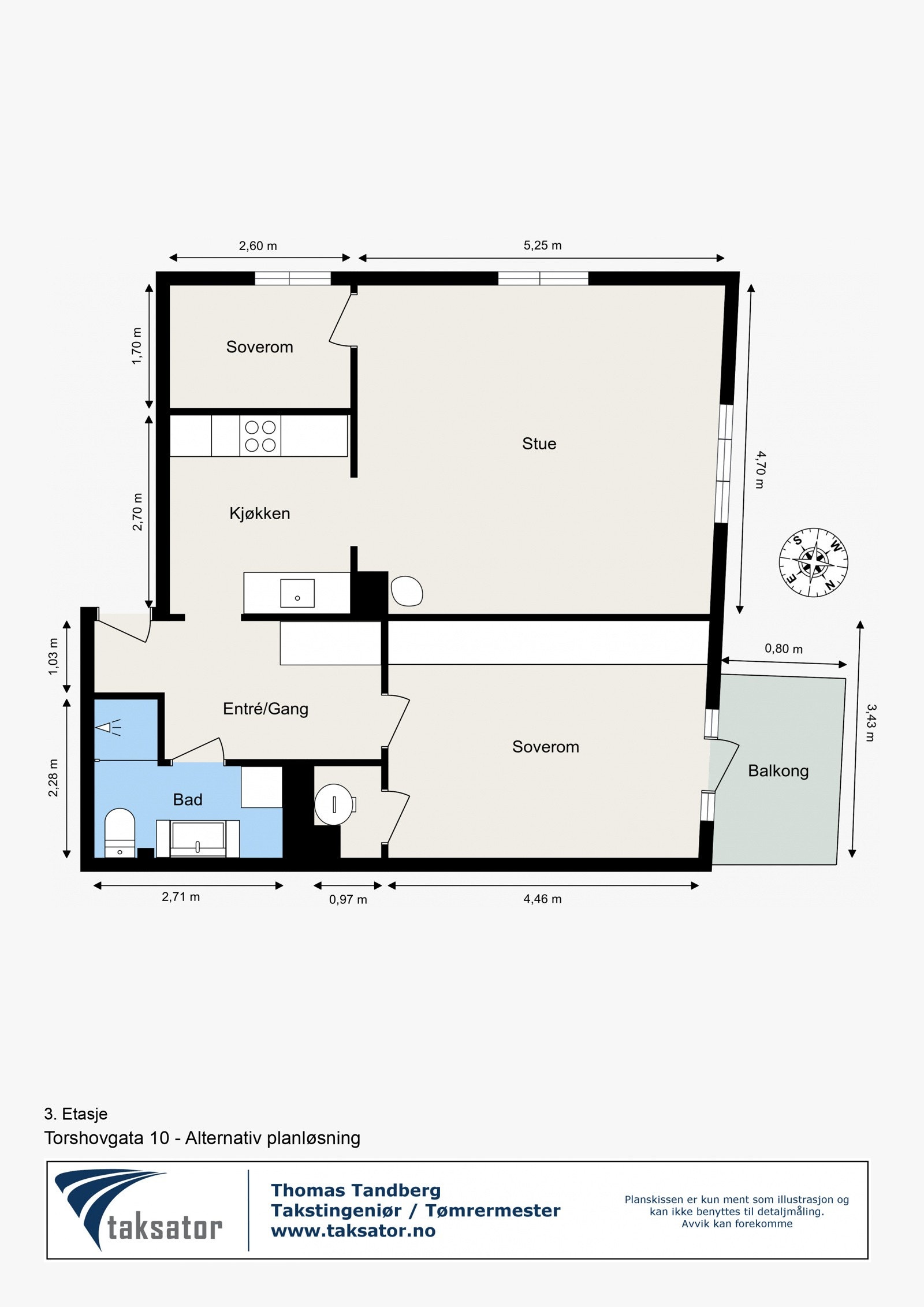 Alternativ planløsning 3 Galleribilde