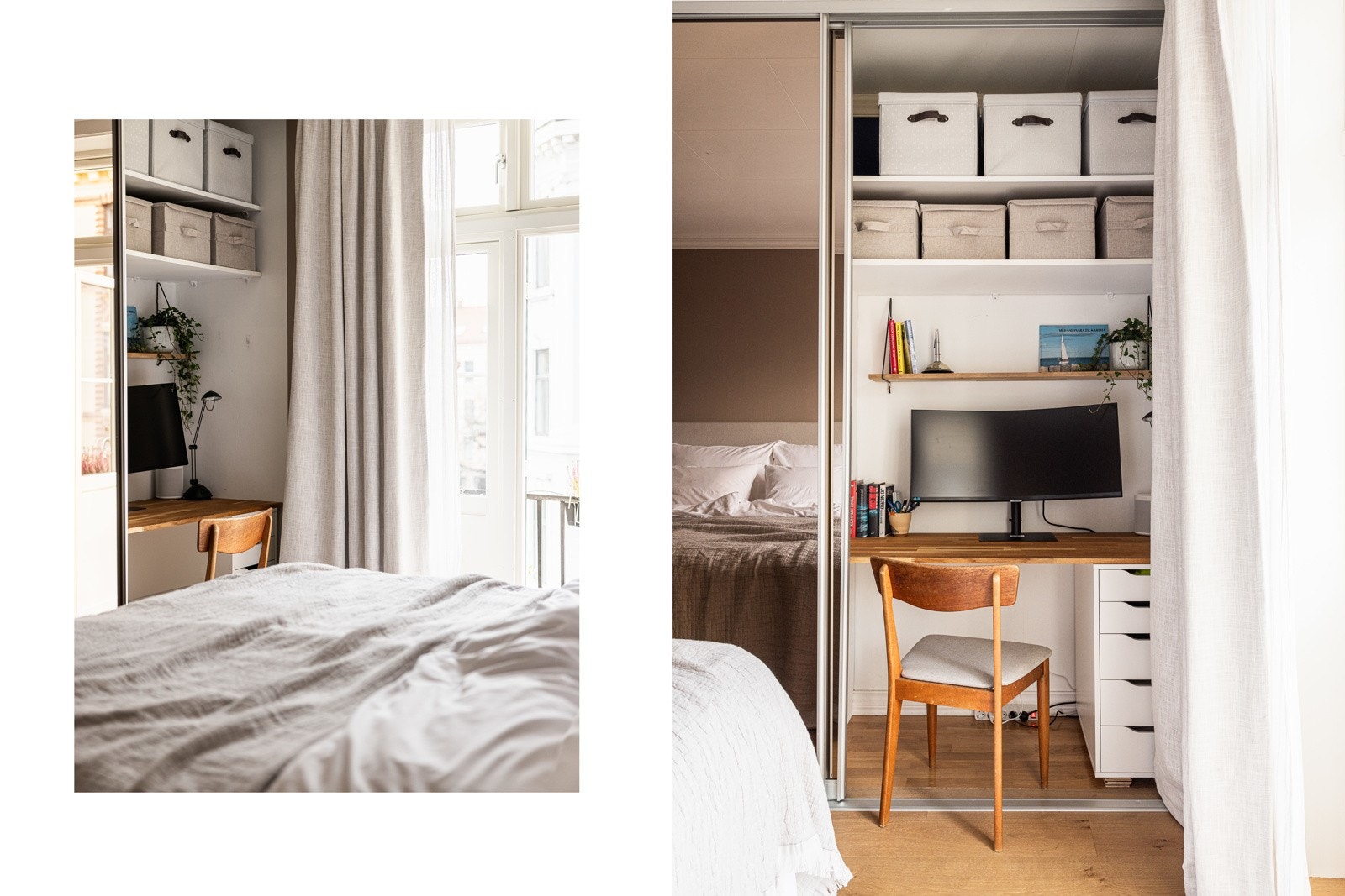 Svært generøst med lagringsplass i boligen - genial hjemmekontorløsning i hjørnet. Galleribilde