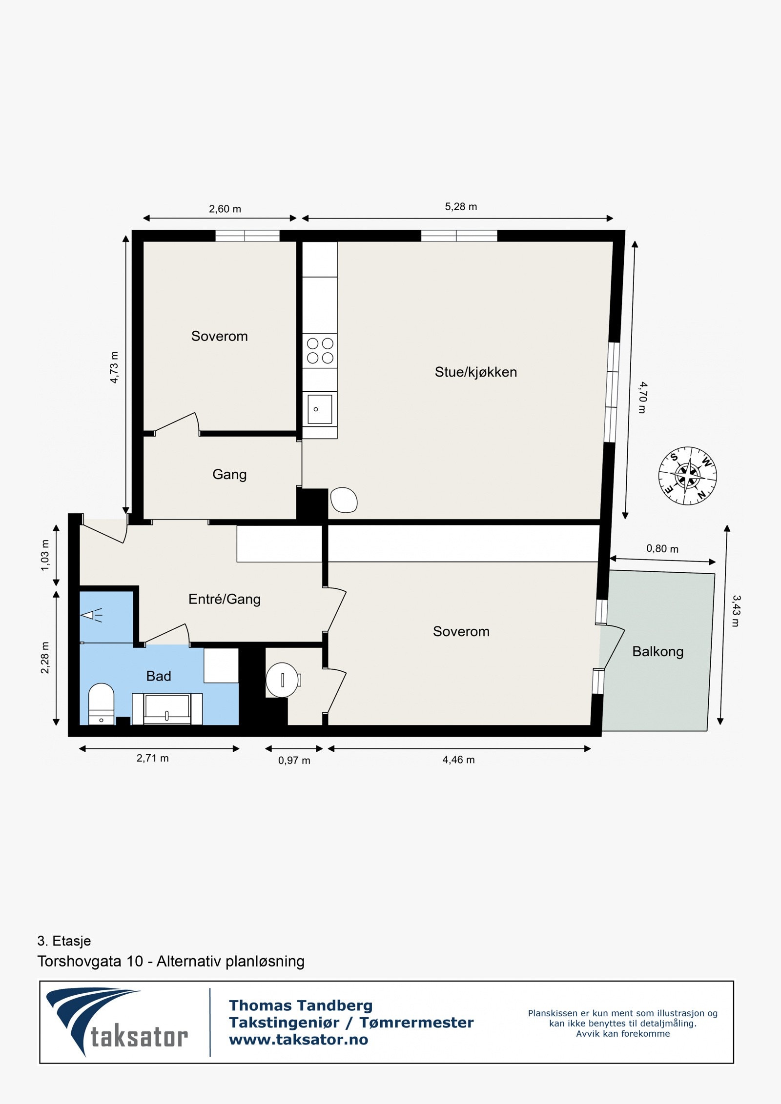 Alternativ planløsning 1 Galleribilde