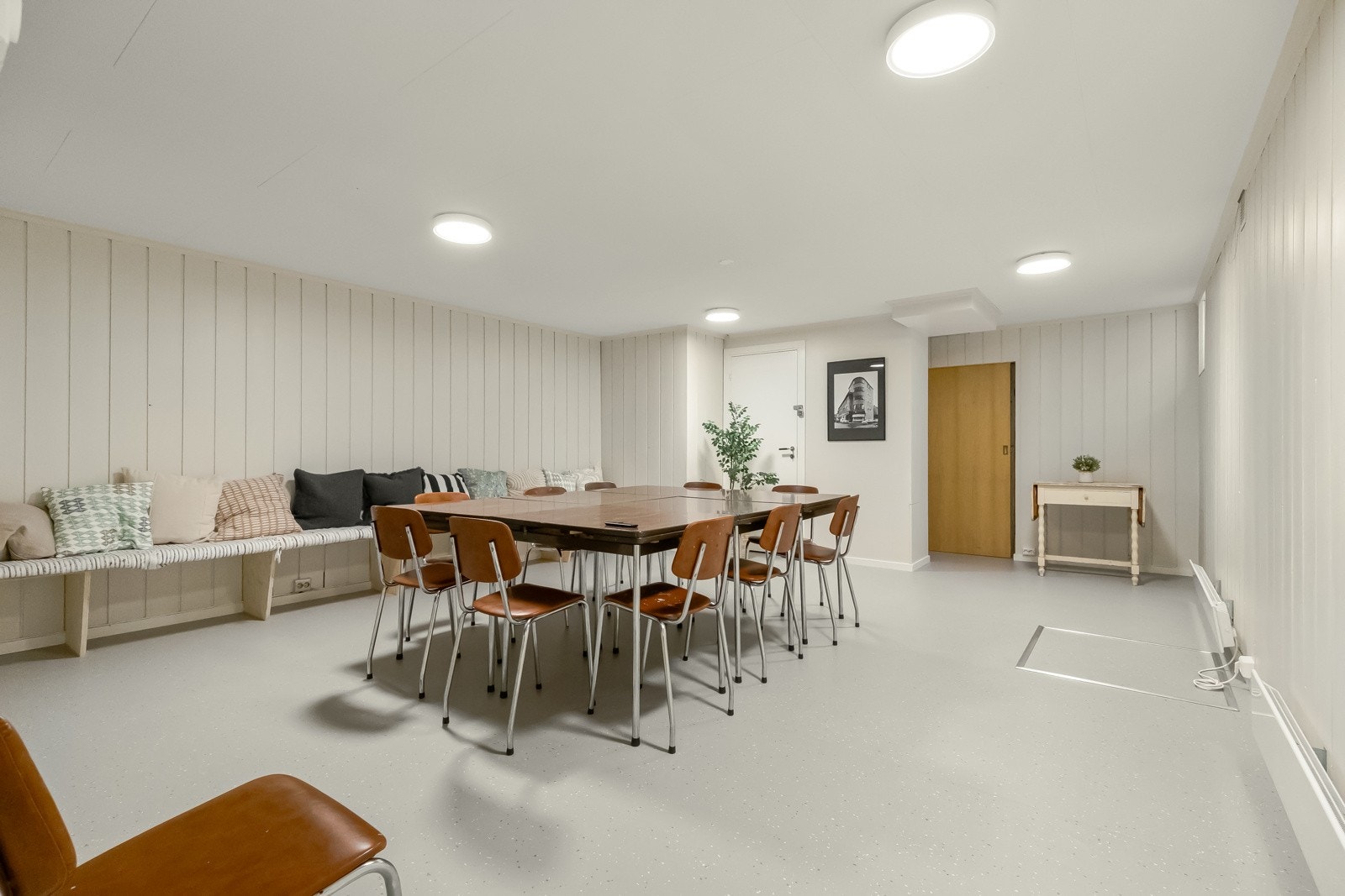 En ekstra kul ting med dette borettslaget er at de har gratis festlokale for beboerne, kalt velferden! Galleribilde