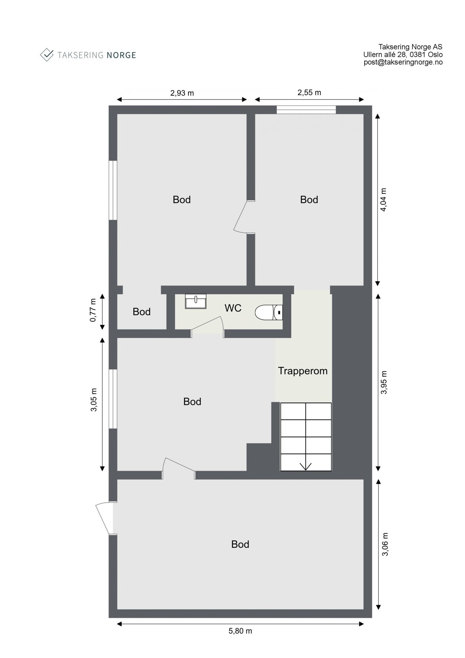 Plantegning kjeller. Galleribilde