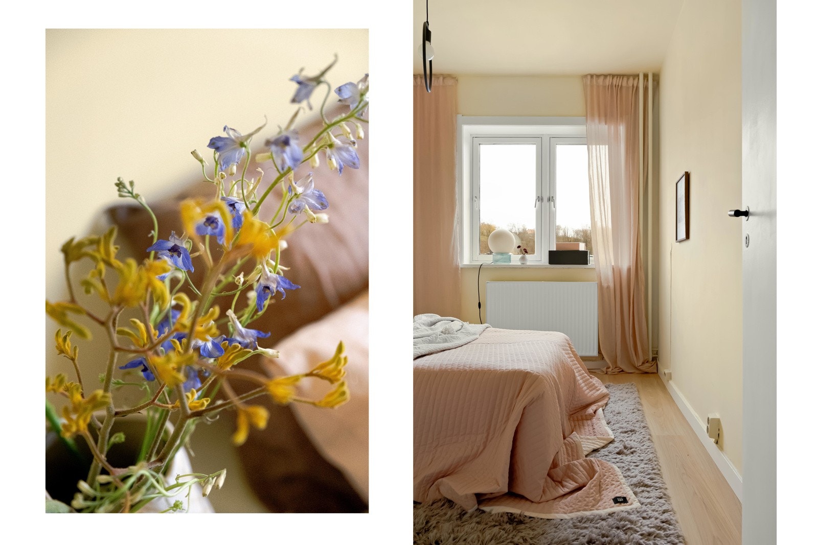 Rommet er lyst og luftig med friske fargevalg på vegger og tak. Galleribilde