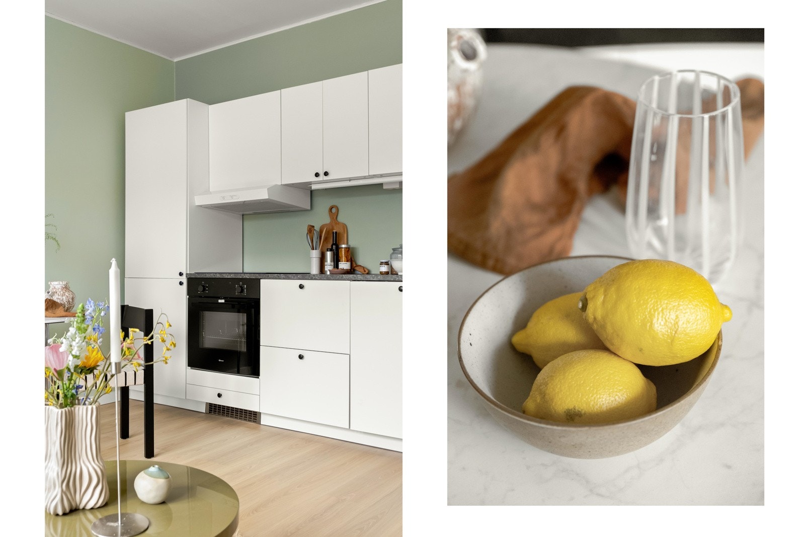 Kjøkkenet er innholdsrikt med god benkeplass og generøse lagringsmuligheter i skuffer og skap. Galleribilde