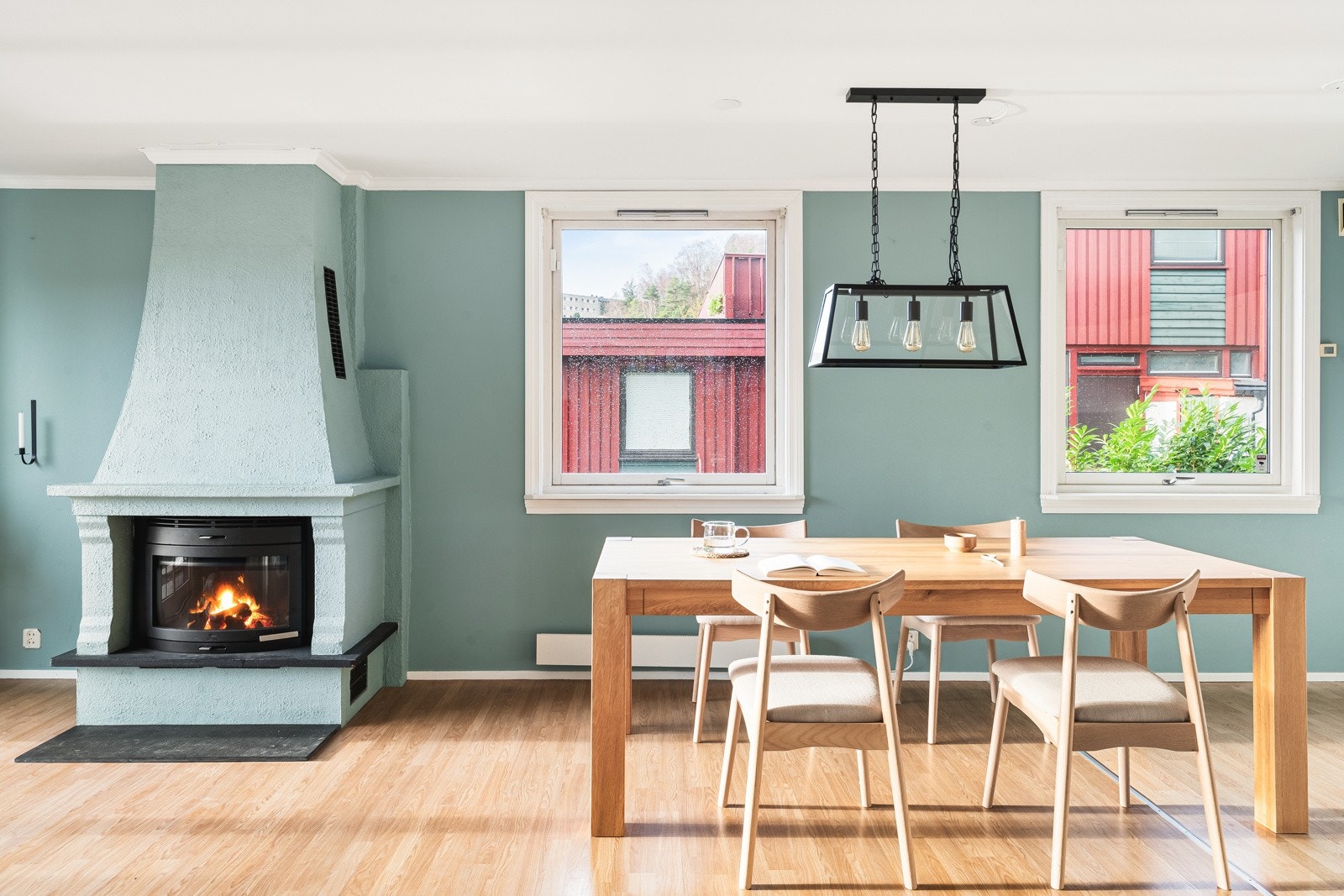 Vedovnen i stuen sørger for at man holder varmen. Galleribilde